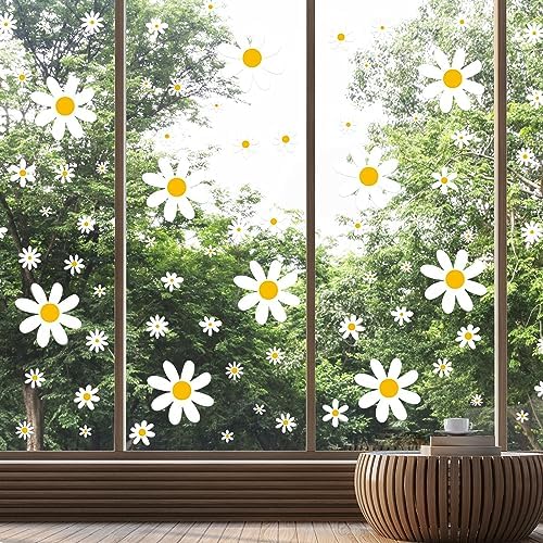 TaoBary 165 Piece Daisy Wall Decals for Home Decor