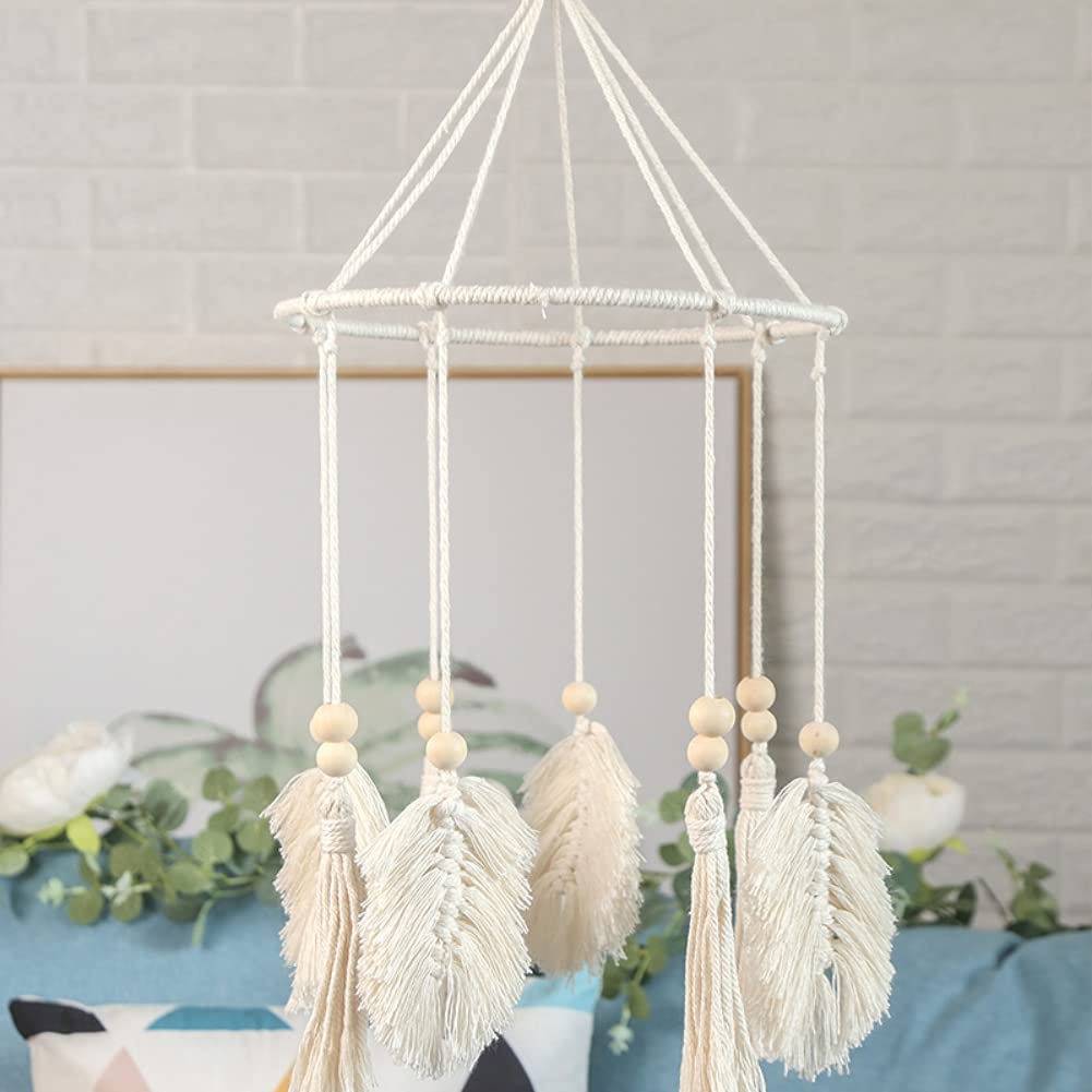 Boho Crib Mobile Wall Hanging Woven Tapestry Decor