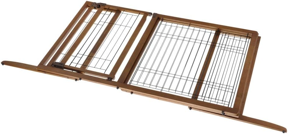 Richell Deluxe Freestanding Pet Gate with Door Large