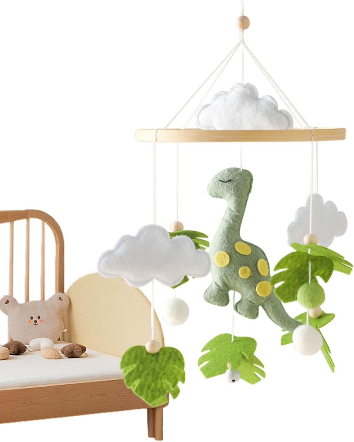 Glylo Felt Animal Bed Bell Hanging Mobile