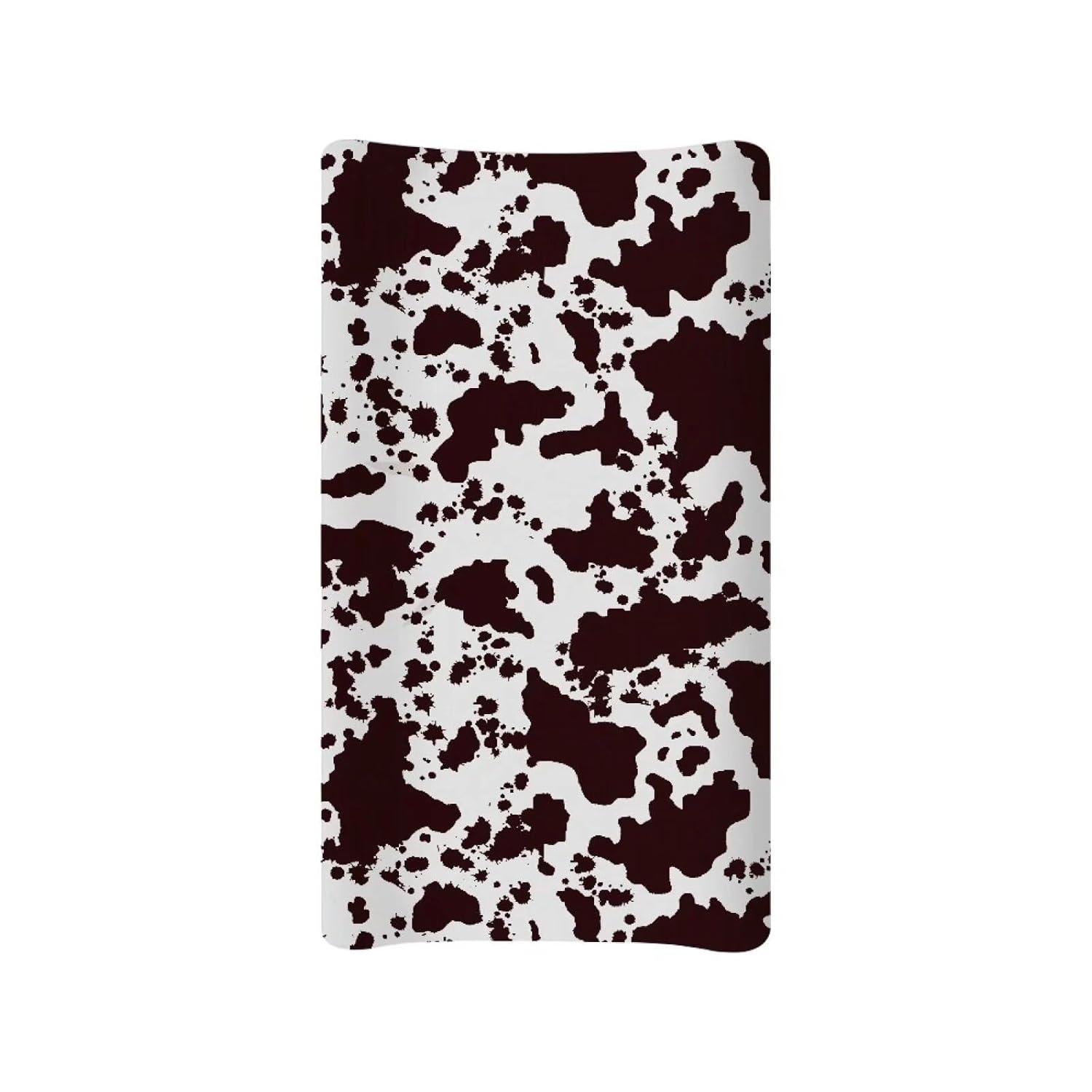 Brown Cow Print Changing Pad Cover for Baby 1