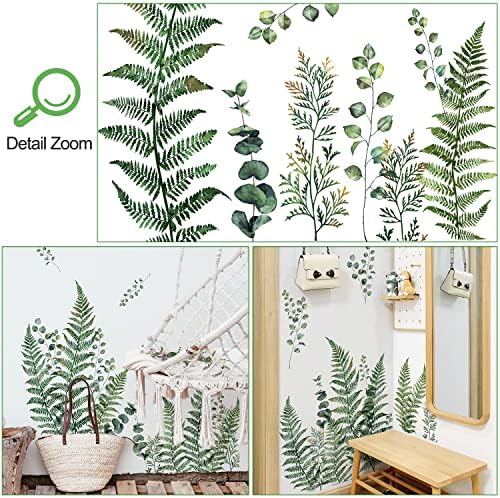 Amaonm Removable Green Leaves Wall Decals DIY