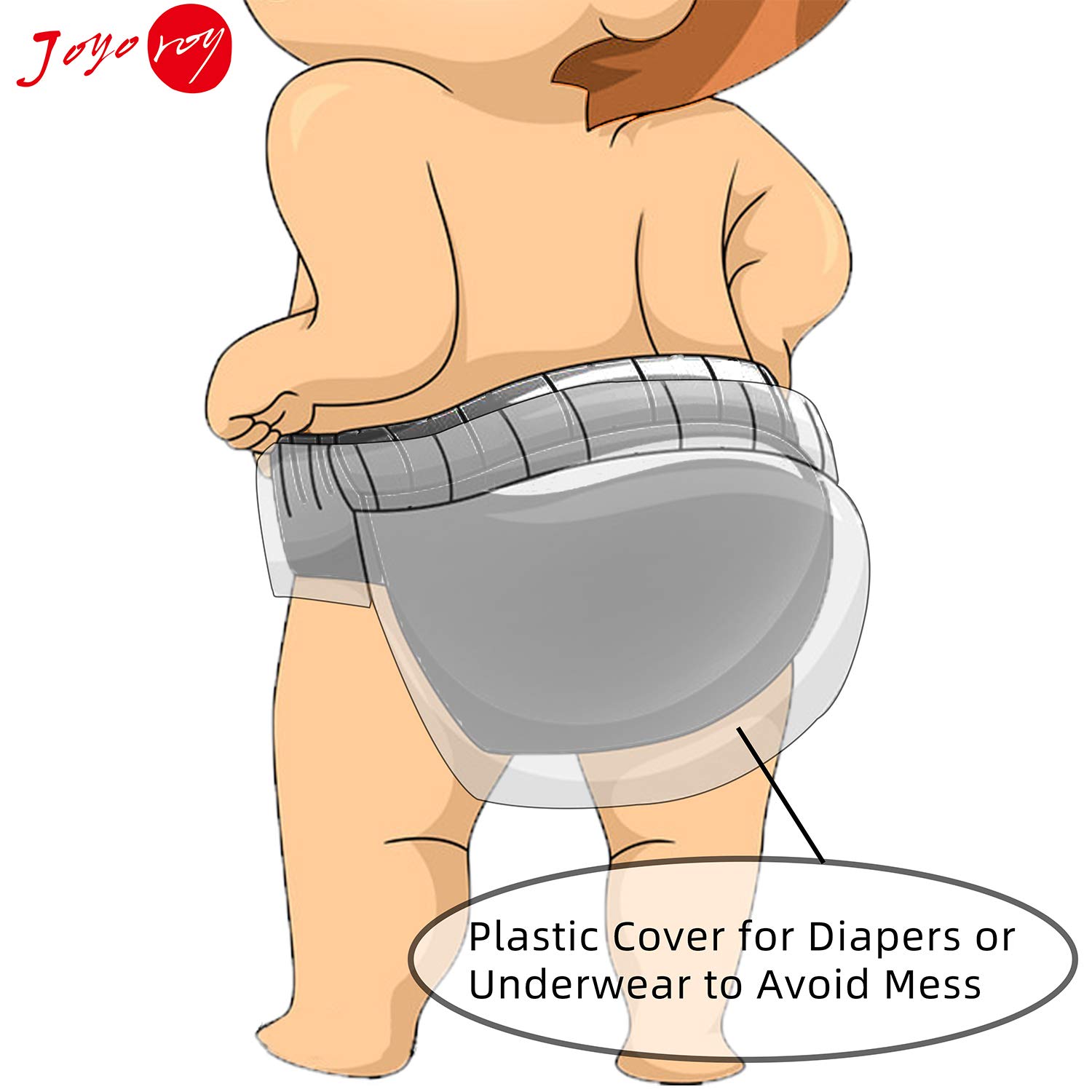 Joyo Roy 4Pcs Cloth Diaper Covers for Potty Training