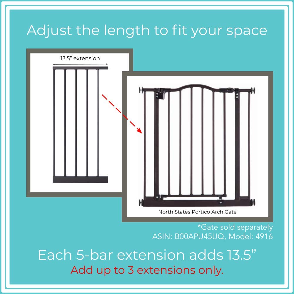 Toddleroo 5 Bar Extension for Portico Arch Gate