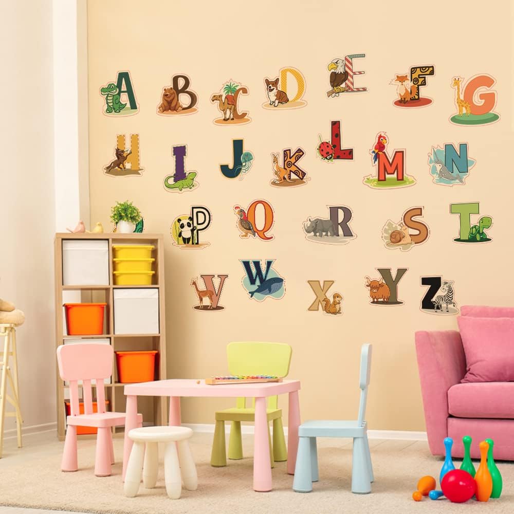 DEKOSH Alphabet Wall Decals for Kids