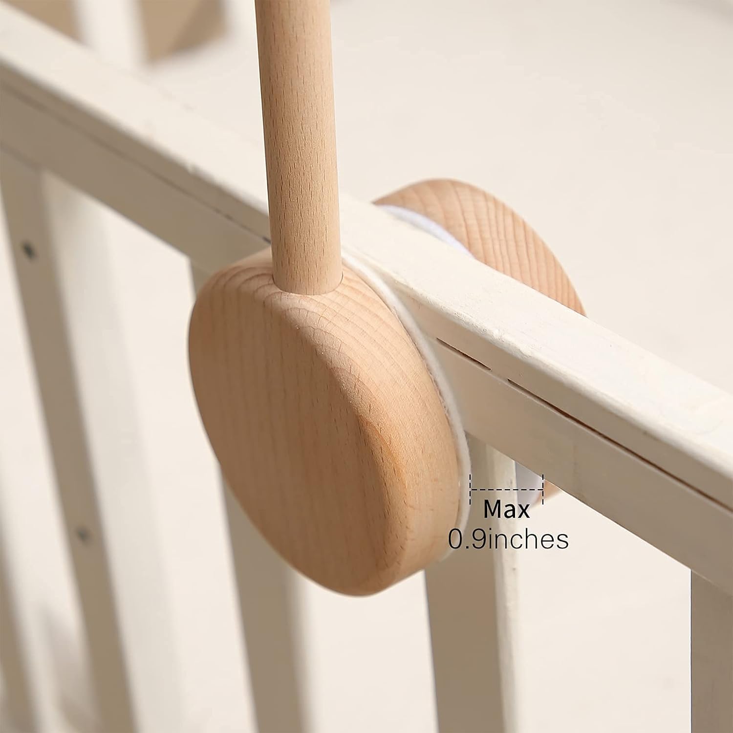 Baby 2In1 Mobile Set - Pink Felt and Wood