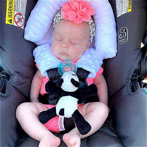 Culclendy Baby Head Support Pillow with Strap Covers
