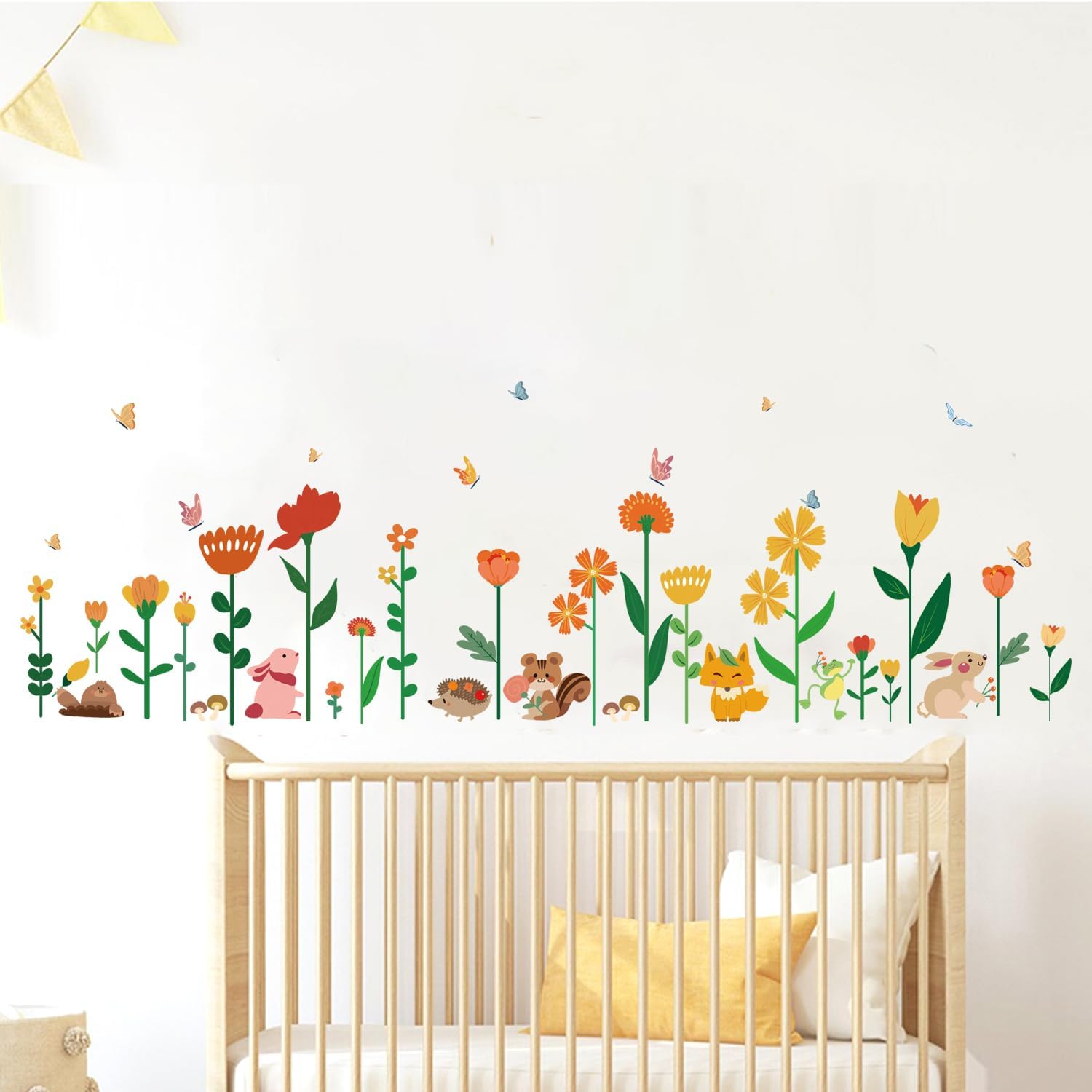 Colorful Flowers Wall Stickers for Girls Room