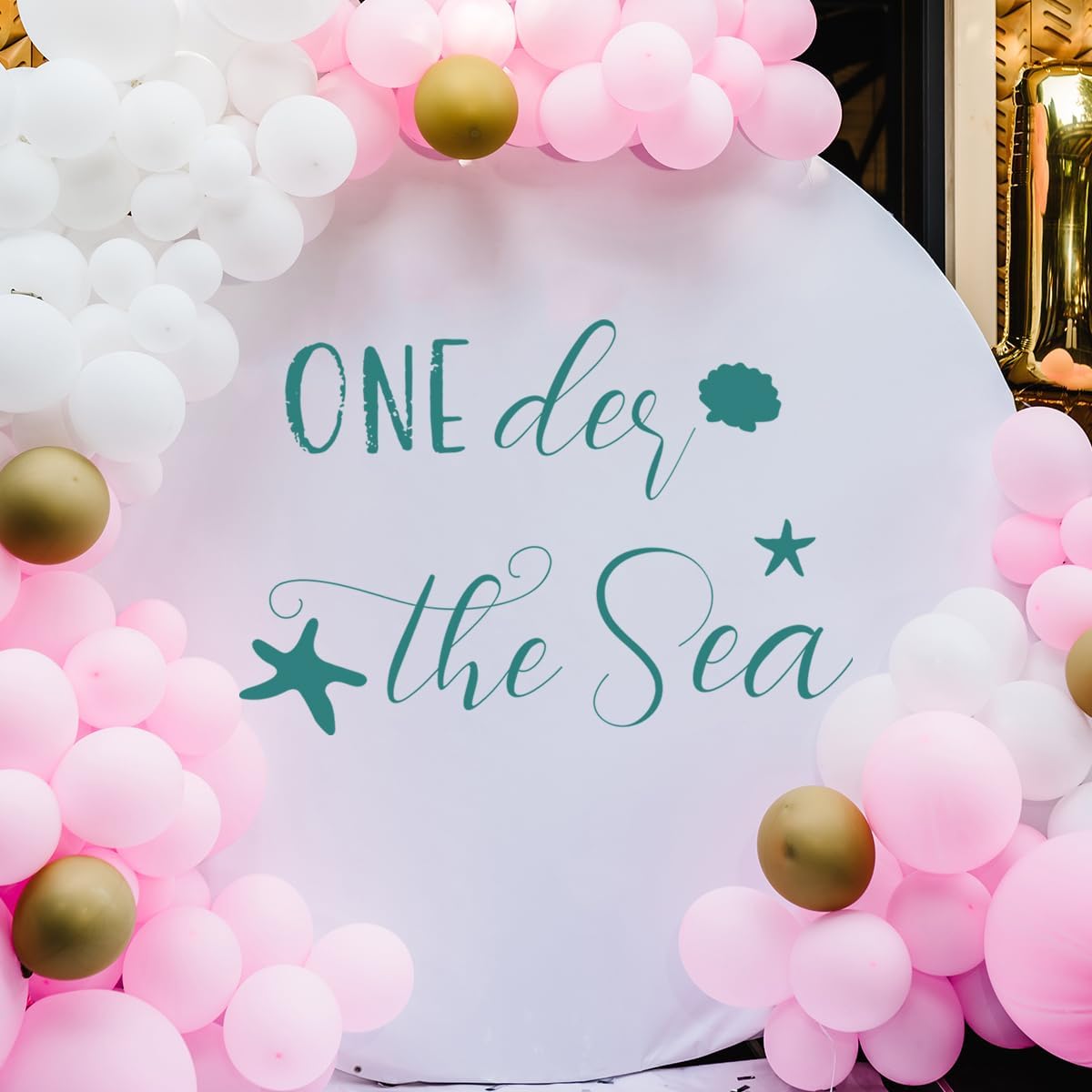 Oneder The Sea Wall Decal - Ocean Themed Birthday Decor Stickers