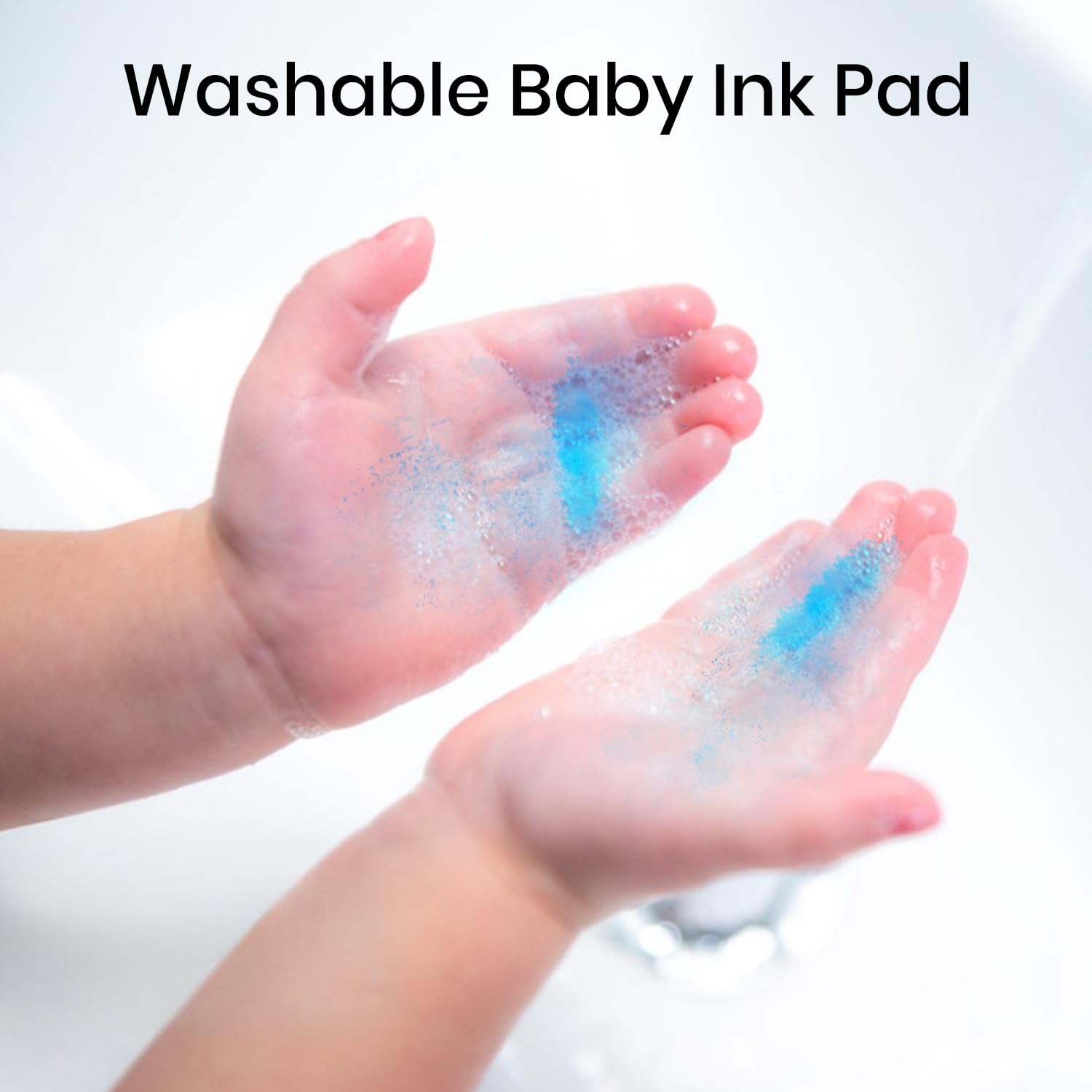 2PCS Blue Ink Pad for Baby Hand and Footprint