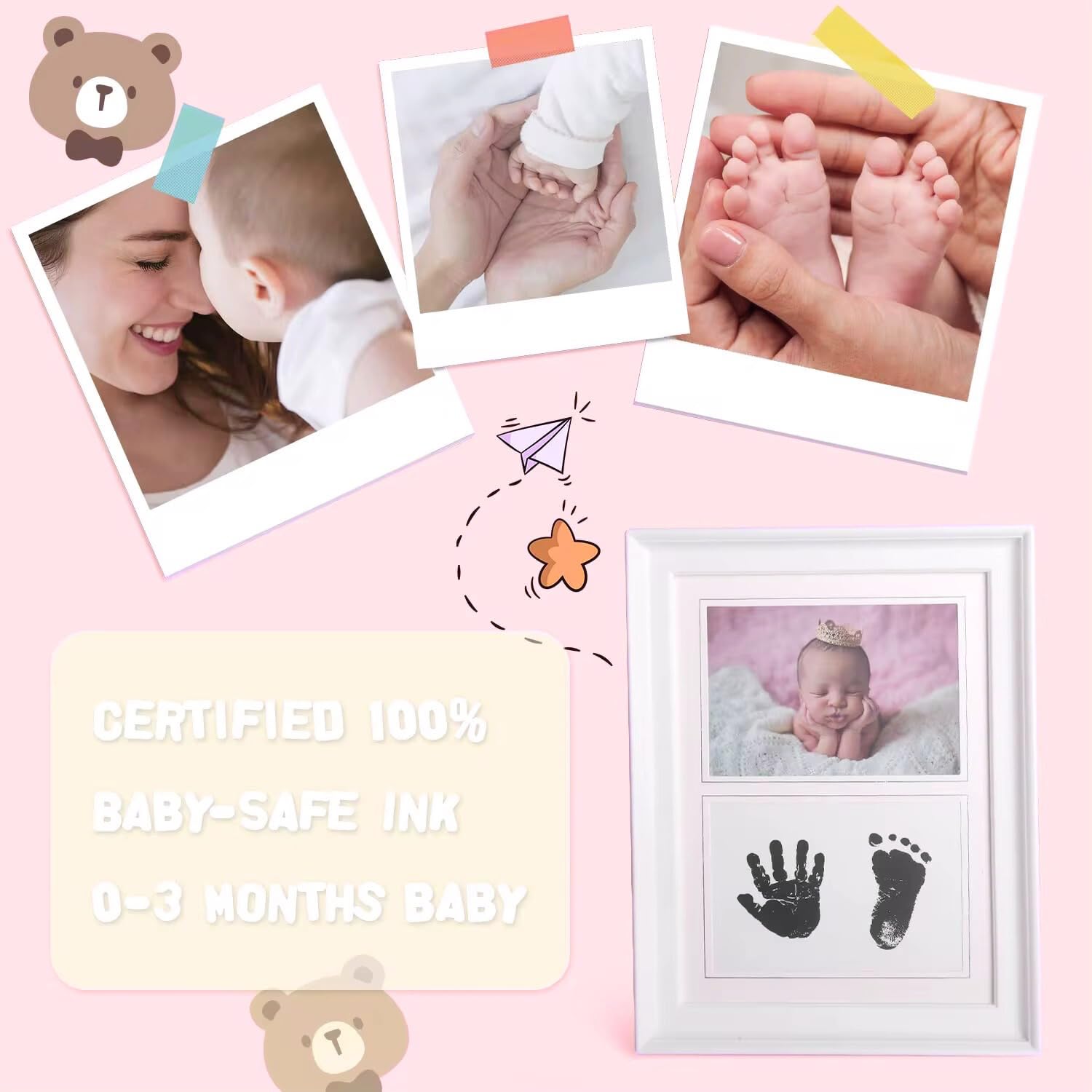 Baby Girl Gift Set with Cute Bear Suitcase