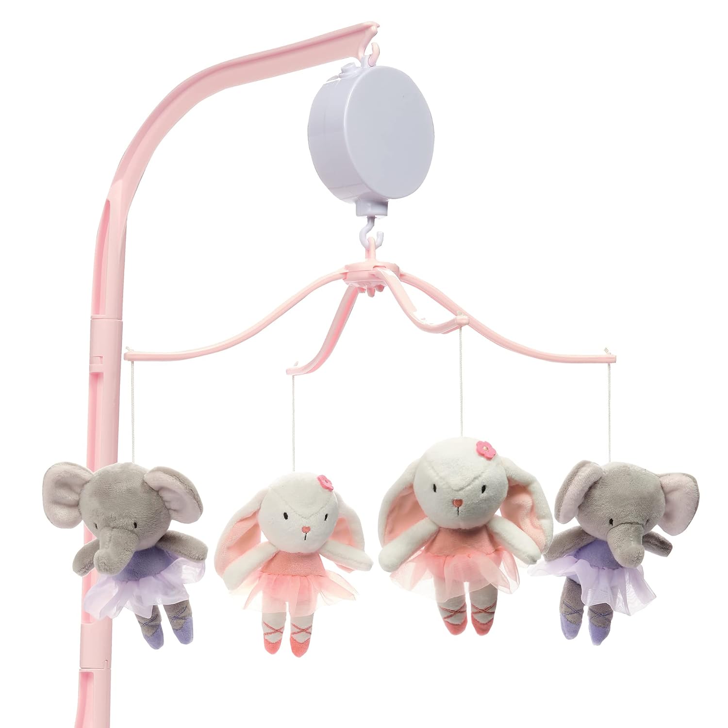 Bedtime Originals Tiny Dancer Musical Baby Crib Mobile Pink