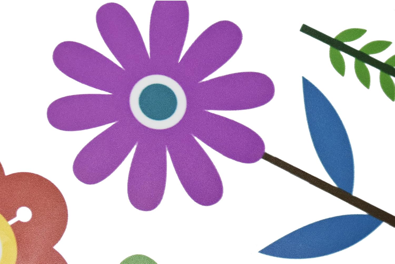 Maydahui 56 PCS Garden Flower Wall Sticker Set