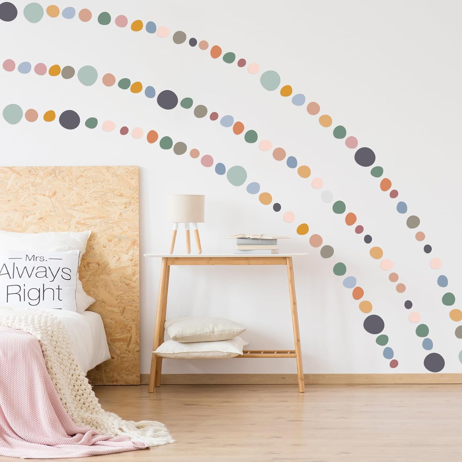 15 Sheet 300 Pcs Irregular Polka Dots Wall Decal Stickers