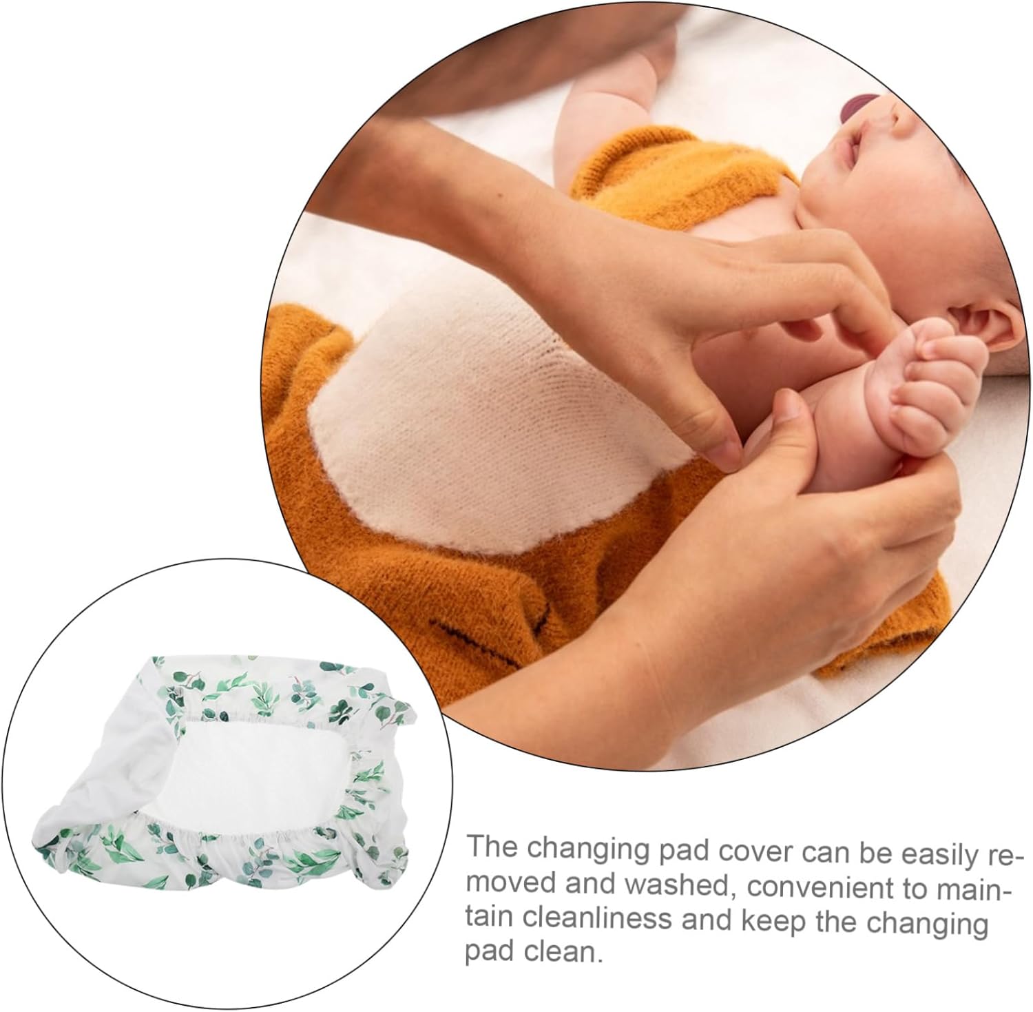 Soft Removable Changing Pad Cover for Boy Girl Cute Print Design