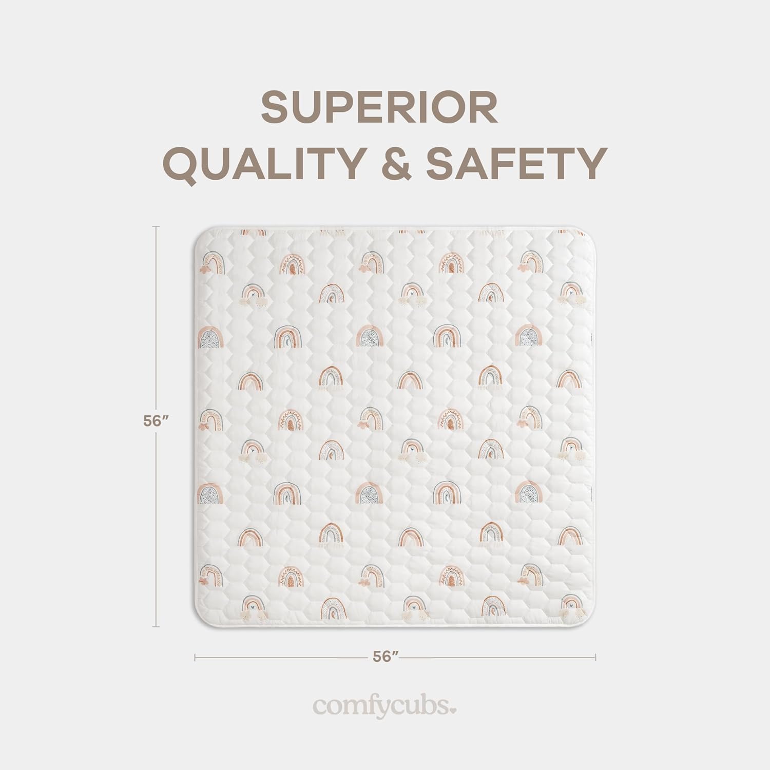 Comfy Cubs Premium Play Mat 56 x 56 Square