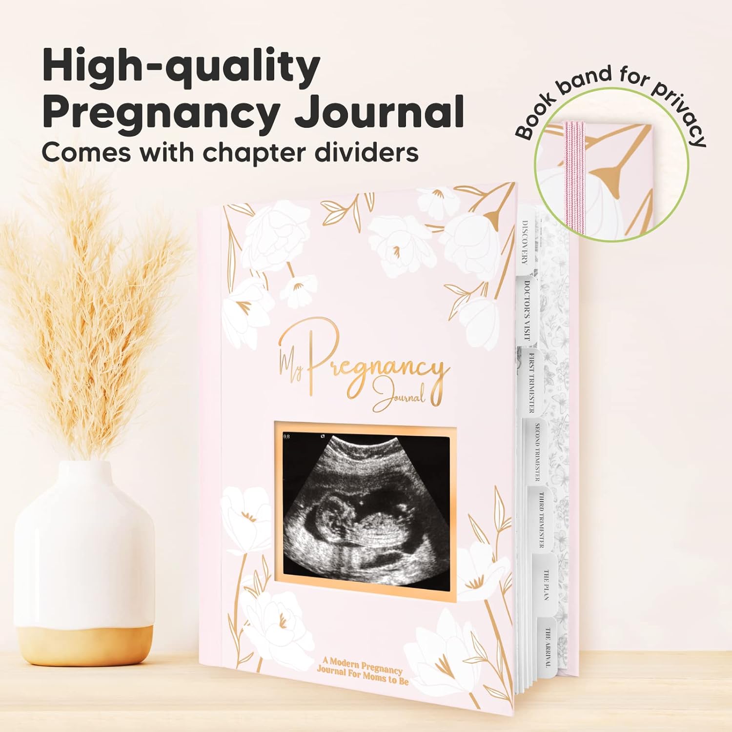 KeaBabies 4 Pack Inkless Hand and Footprint Kit Pregnancy Journal Book for Mom to Be Gift