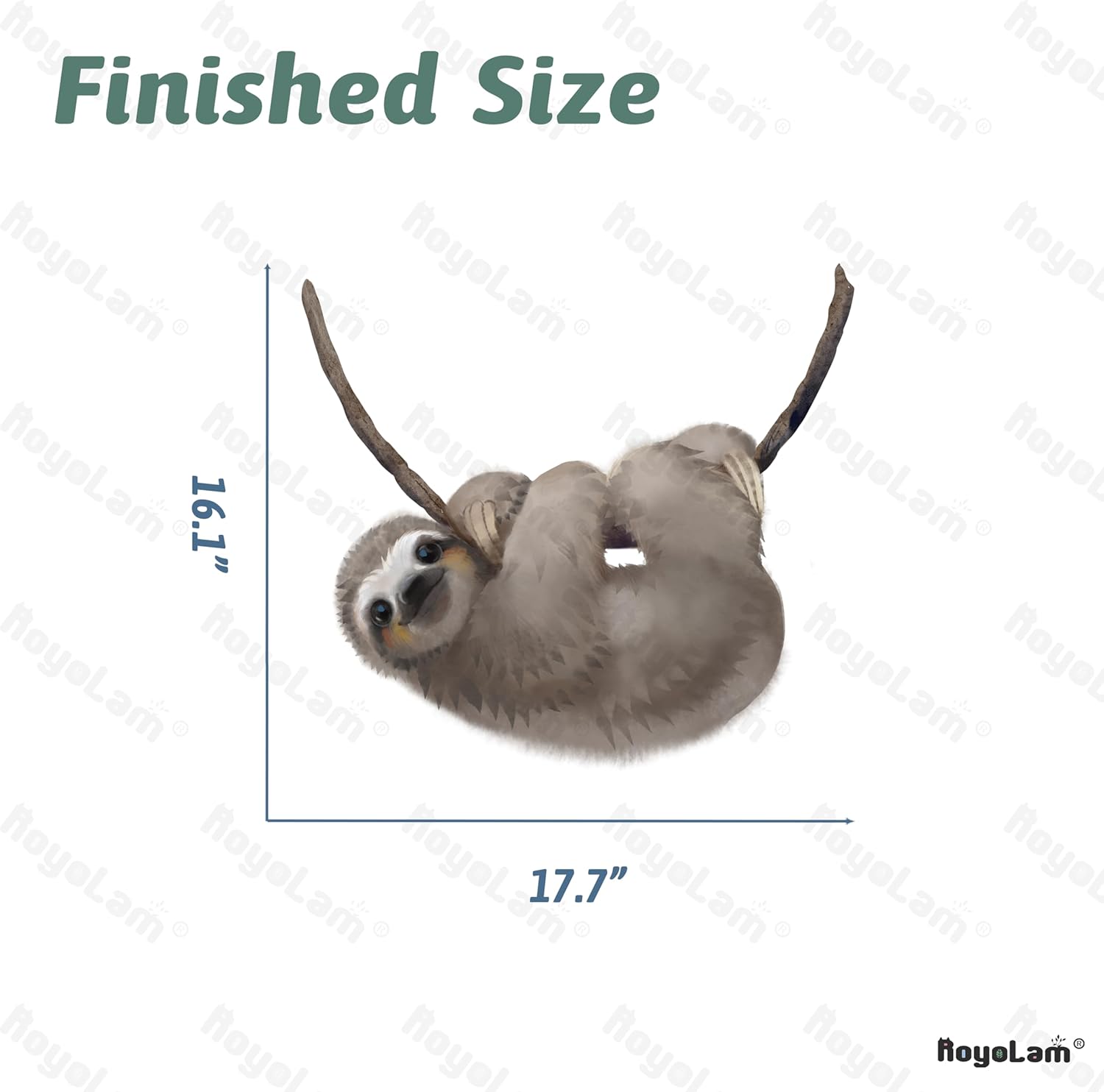 Little Sloth Wall Decal for Kids Baby Nursery Decor