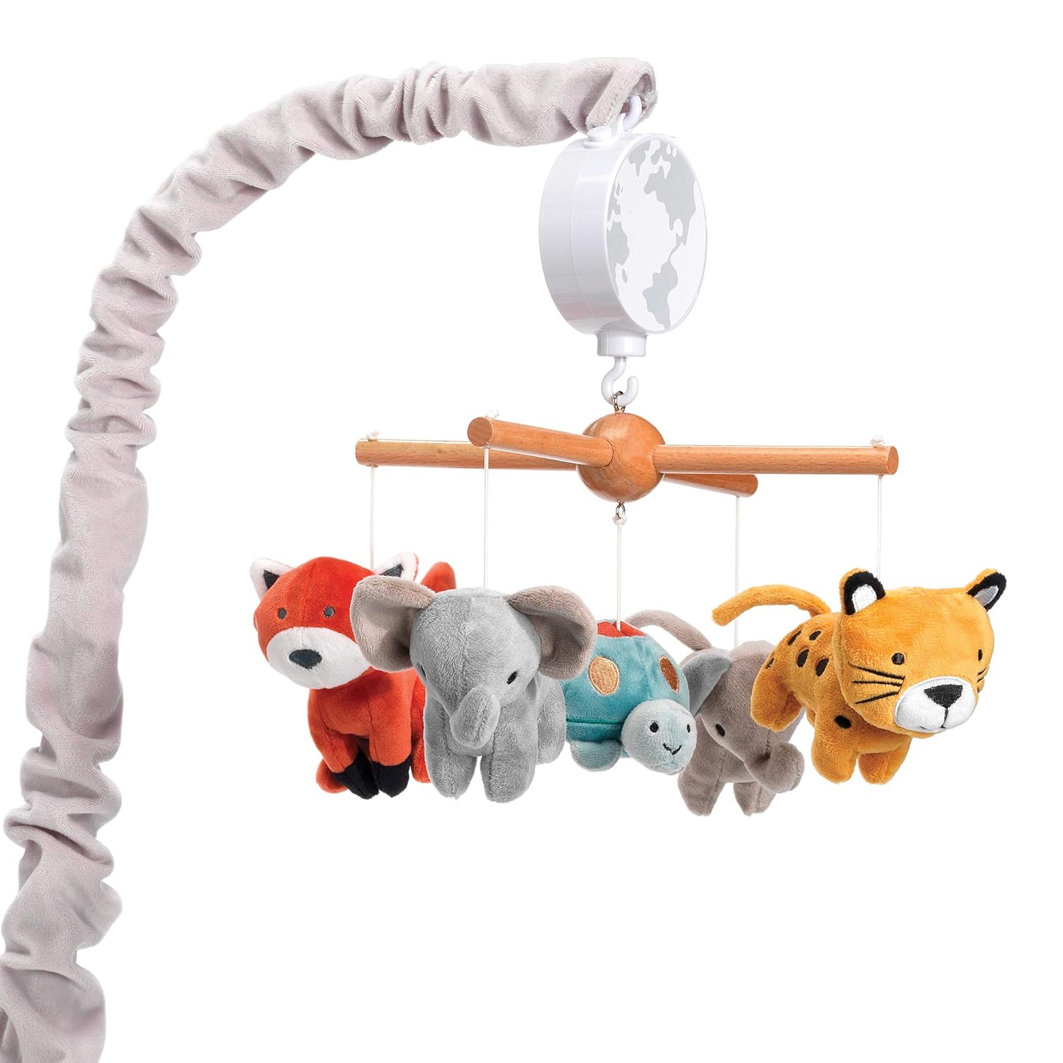 Lambs Ivy Wildlife Musical Baby Mobile - Protect The Animals