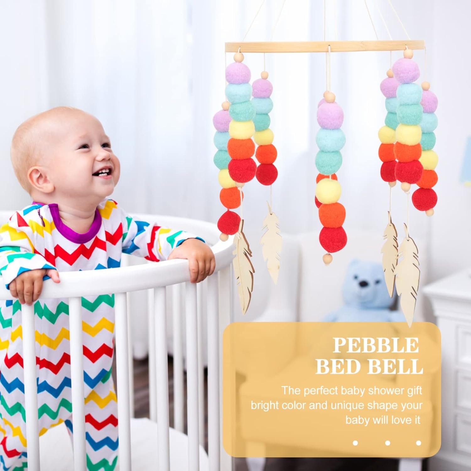 Felt Wind Chime Adorable Decorative Hanging Pendant for Home and Room Decor