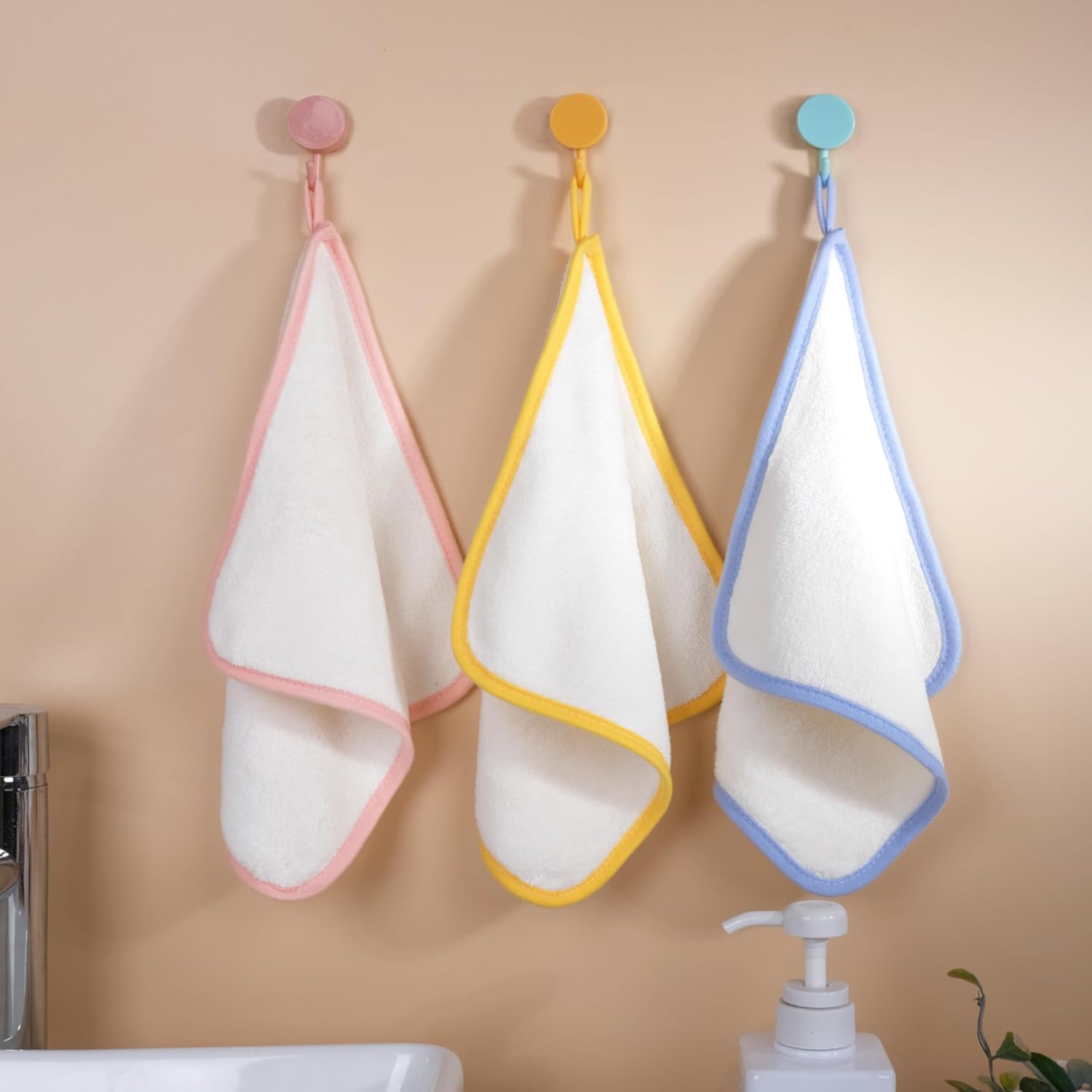 POLYTE Hypoallergenic Microfiber Baby Washcloth 6 Pack