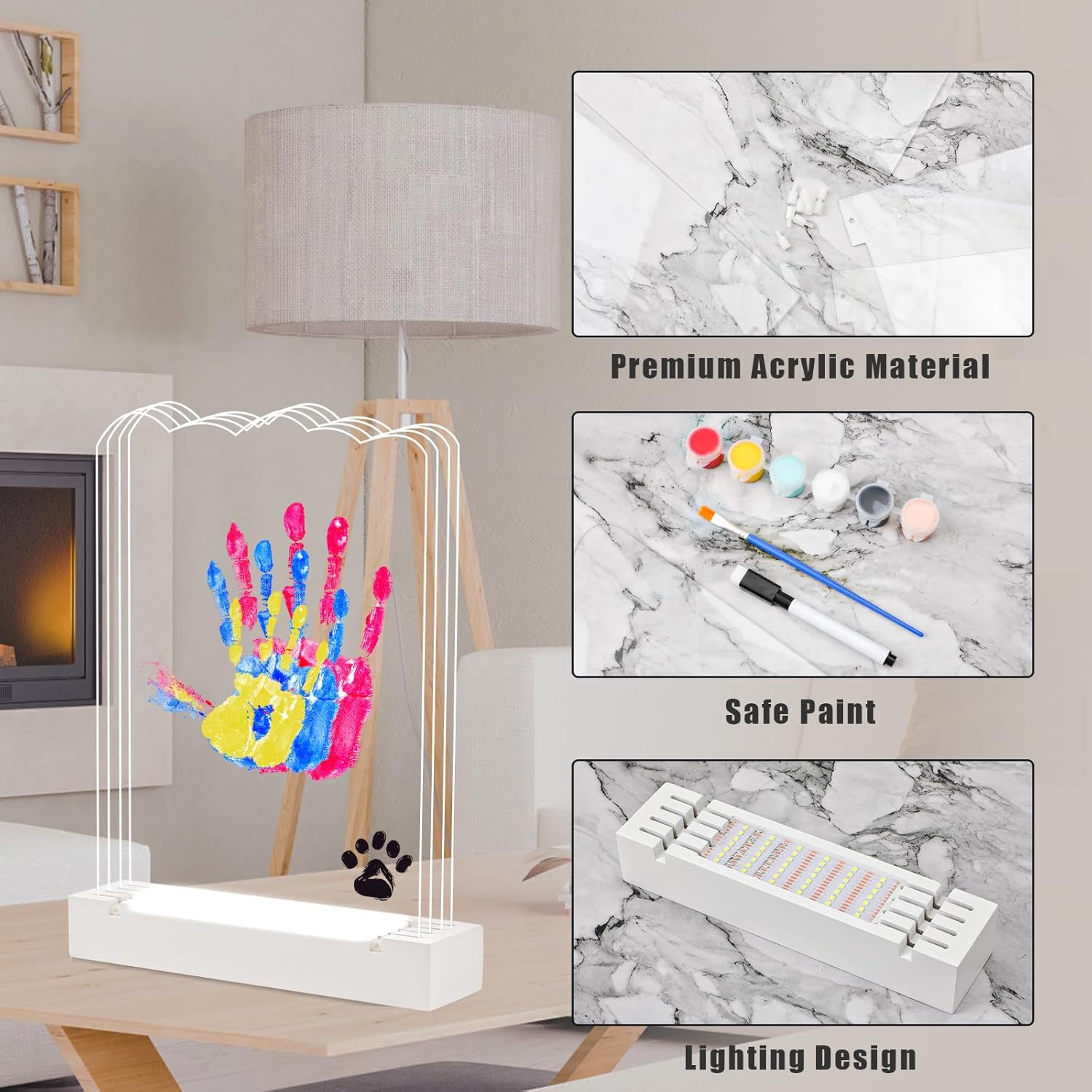 DIY Family Handprint Kit with Night Light