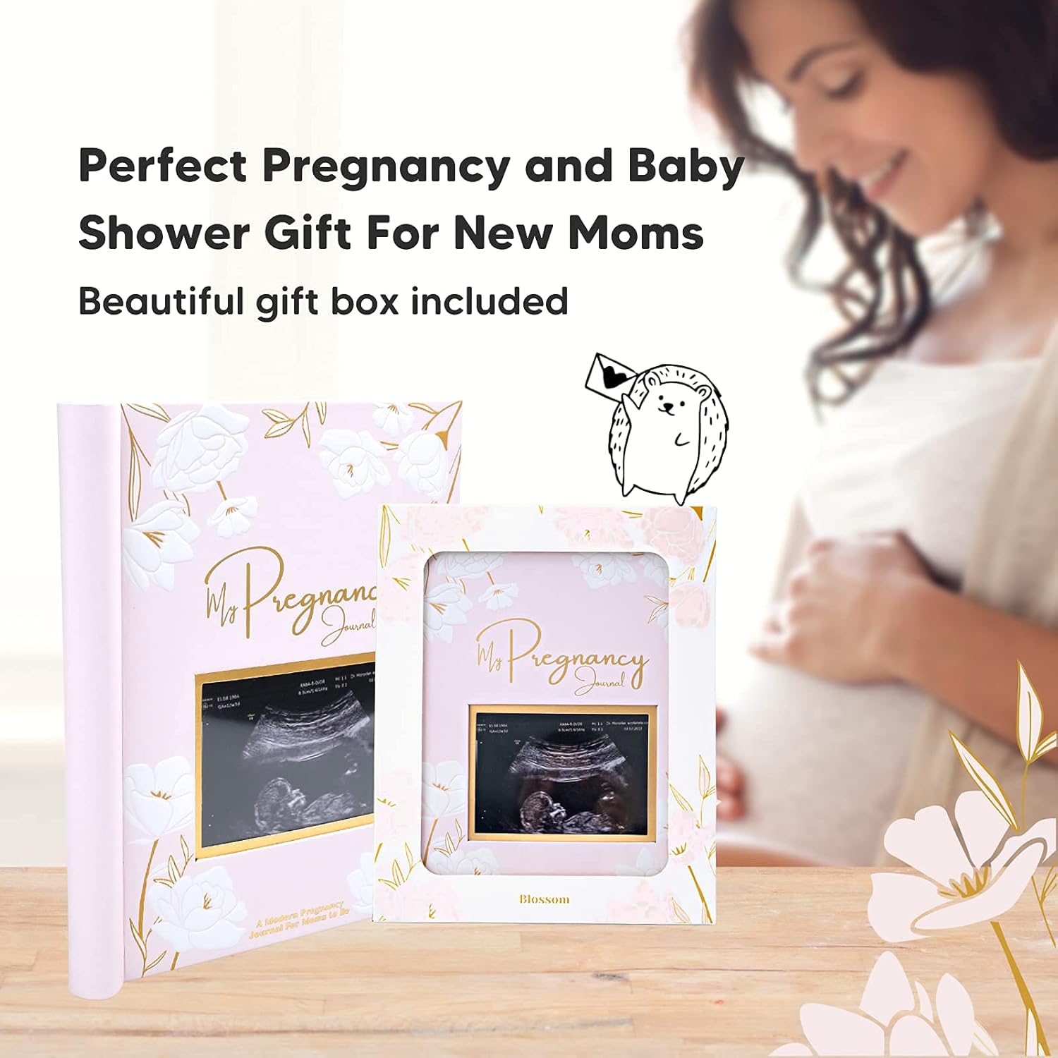 Personalized Baby Handprint Footprint Kit with Pregnancy Journal