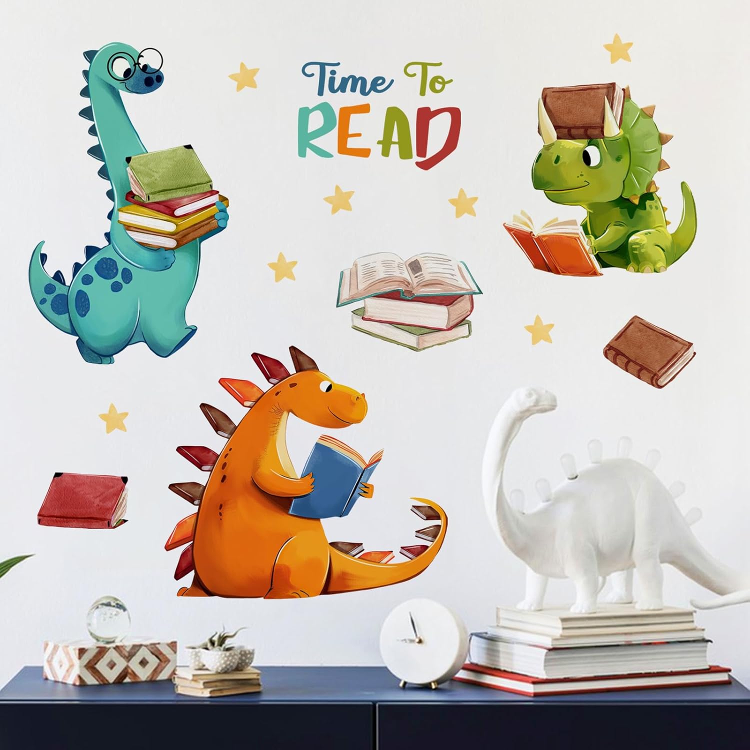 Yovkky Dinosaur Wall Decals for Kids Room Decor