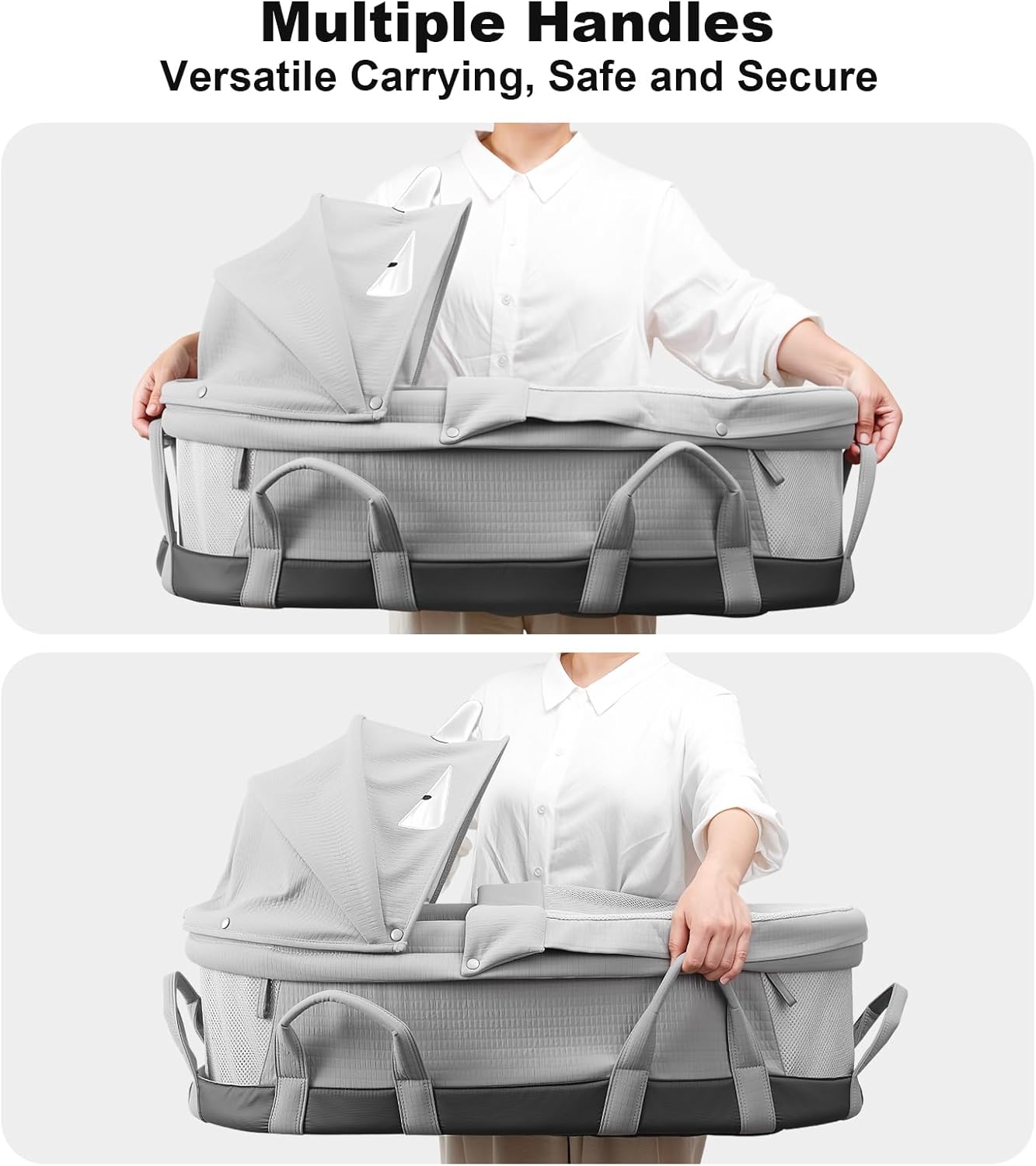 SUNVENO Portable Travel Bassinet for Newborns