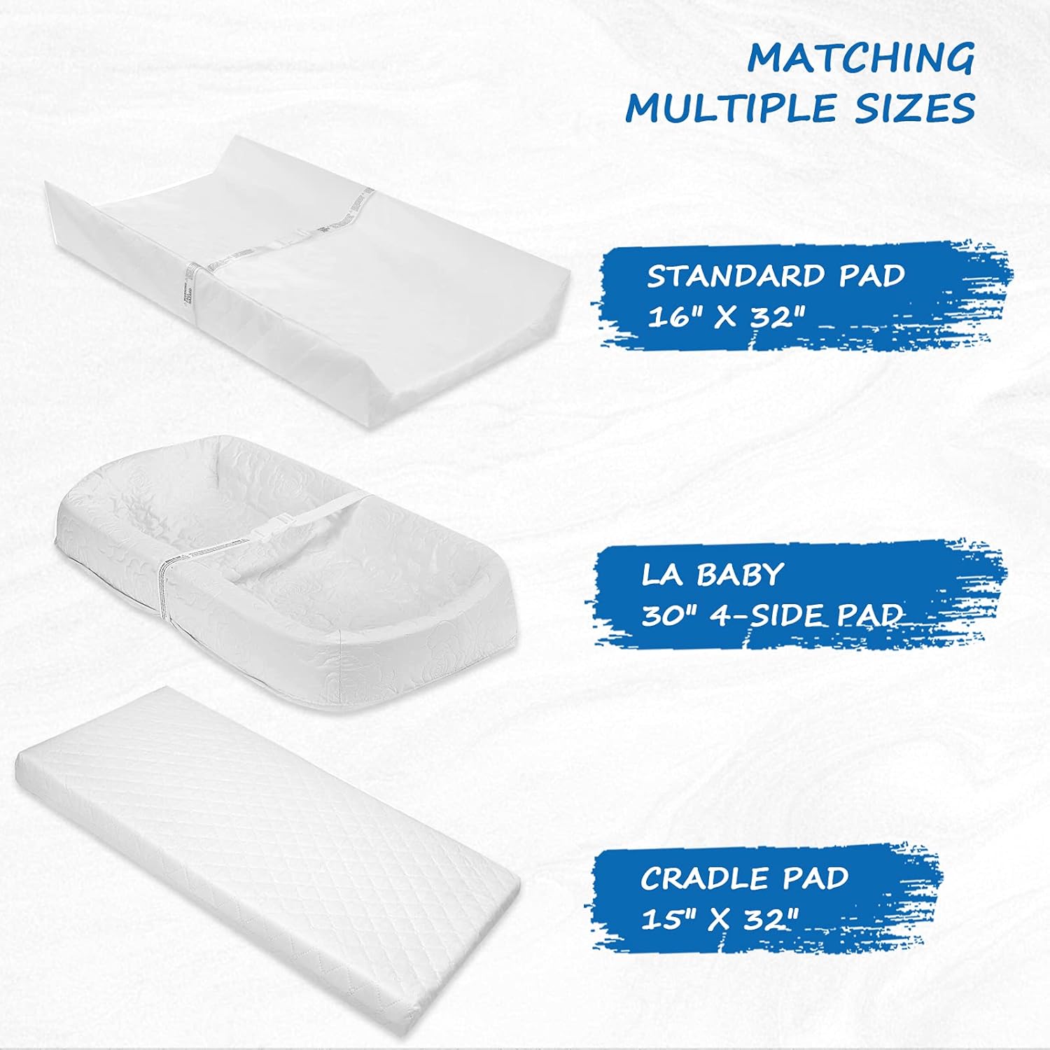Coldwind Organic Cotton Changing Pad Cover 2 Pack White 32x16x4