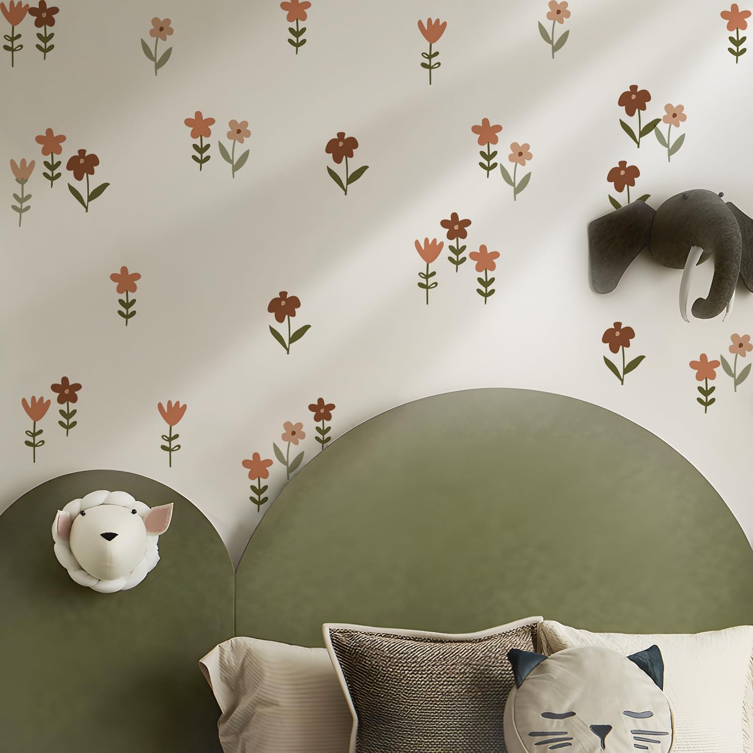 Boho Wall Stickers for Girls Bedroom Decor 6 Sheets