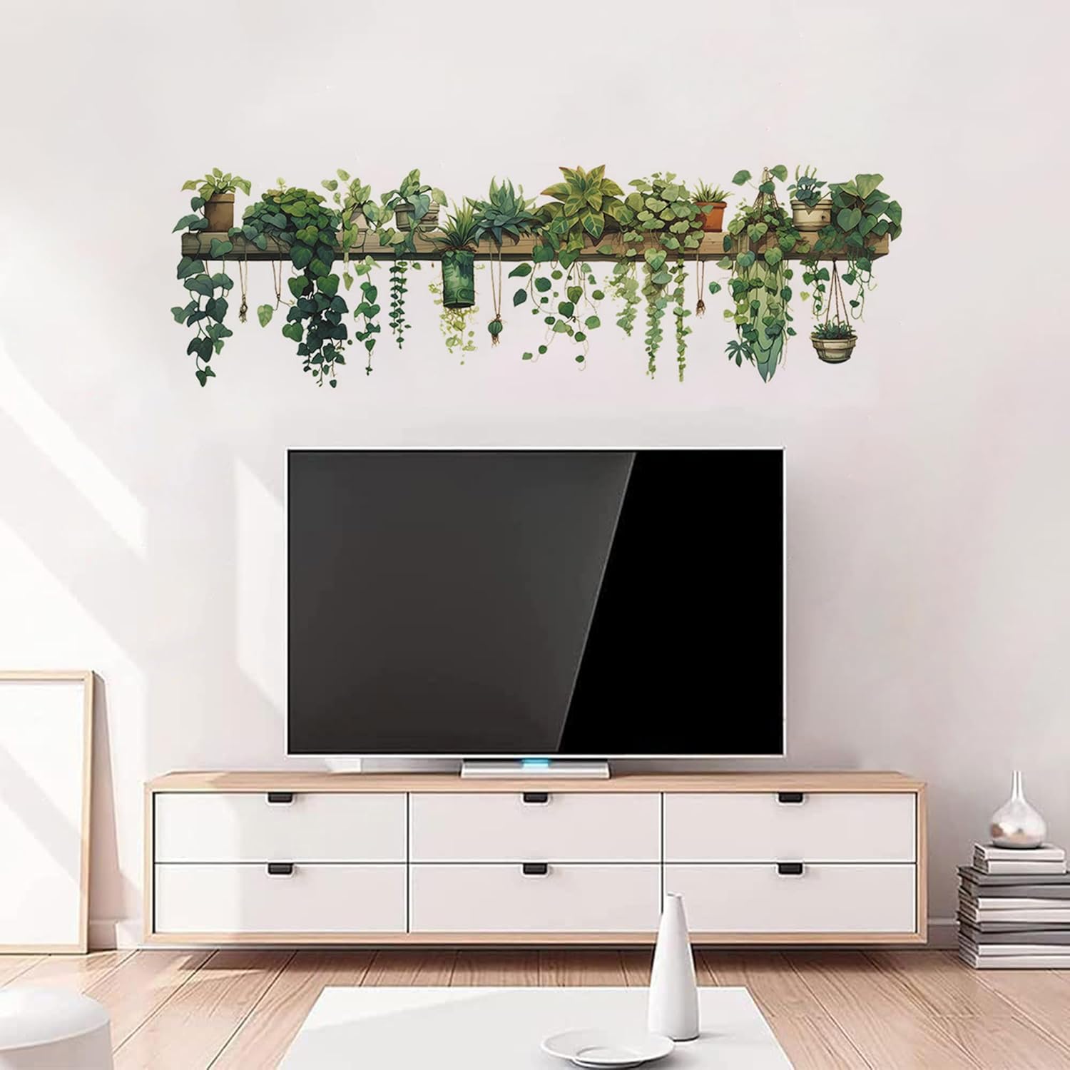 Bawiked Plant Wall Stickers for Bedroom Living Room Nursery