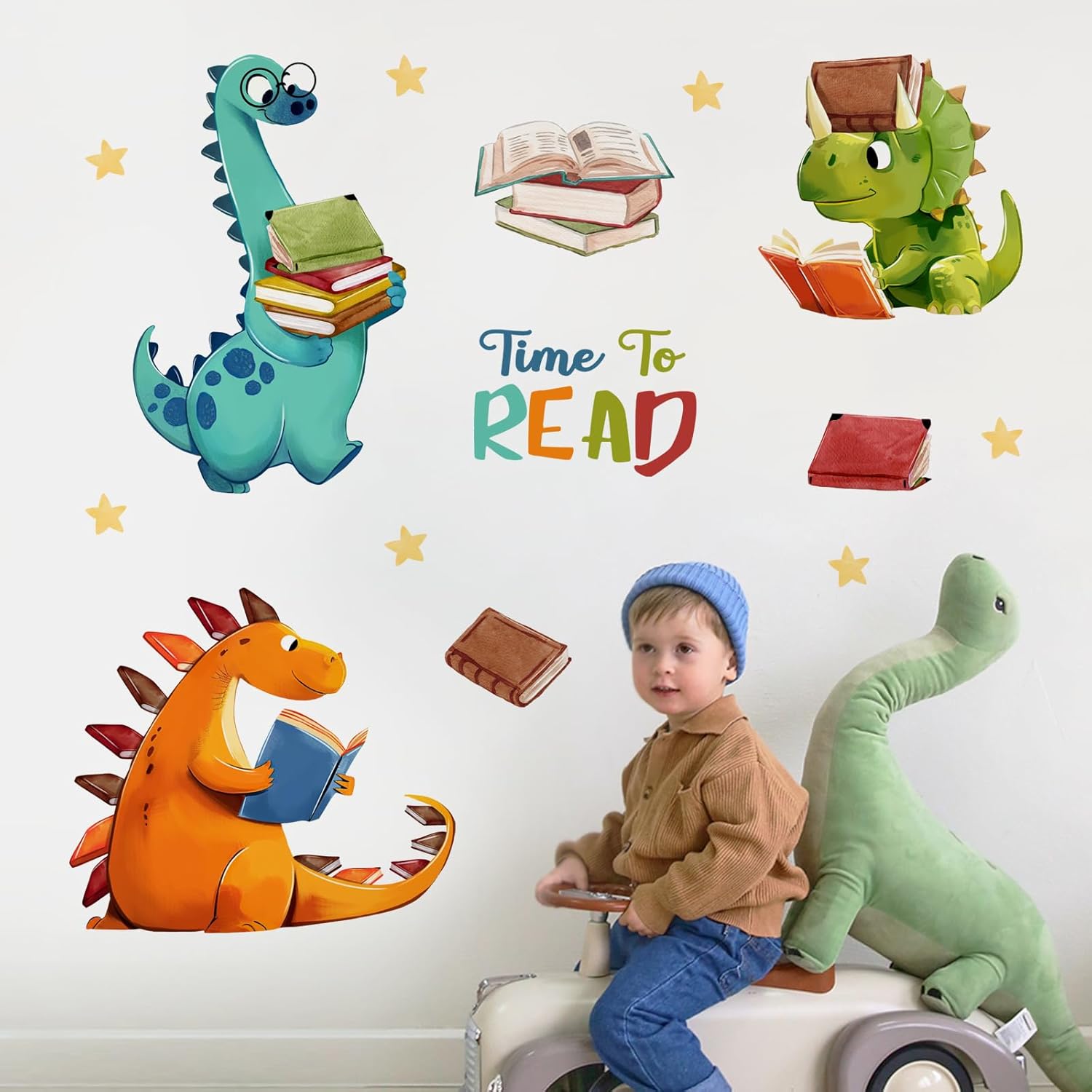 Yovkky Dinosaur Wall Decals for Kids Room Decor