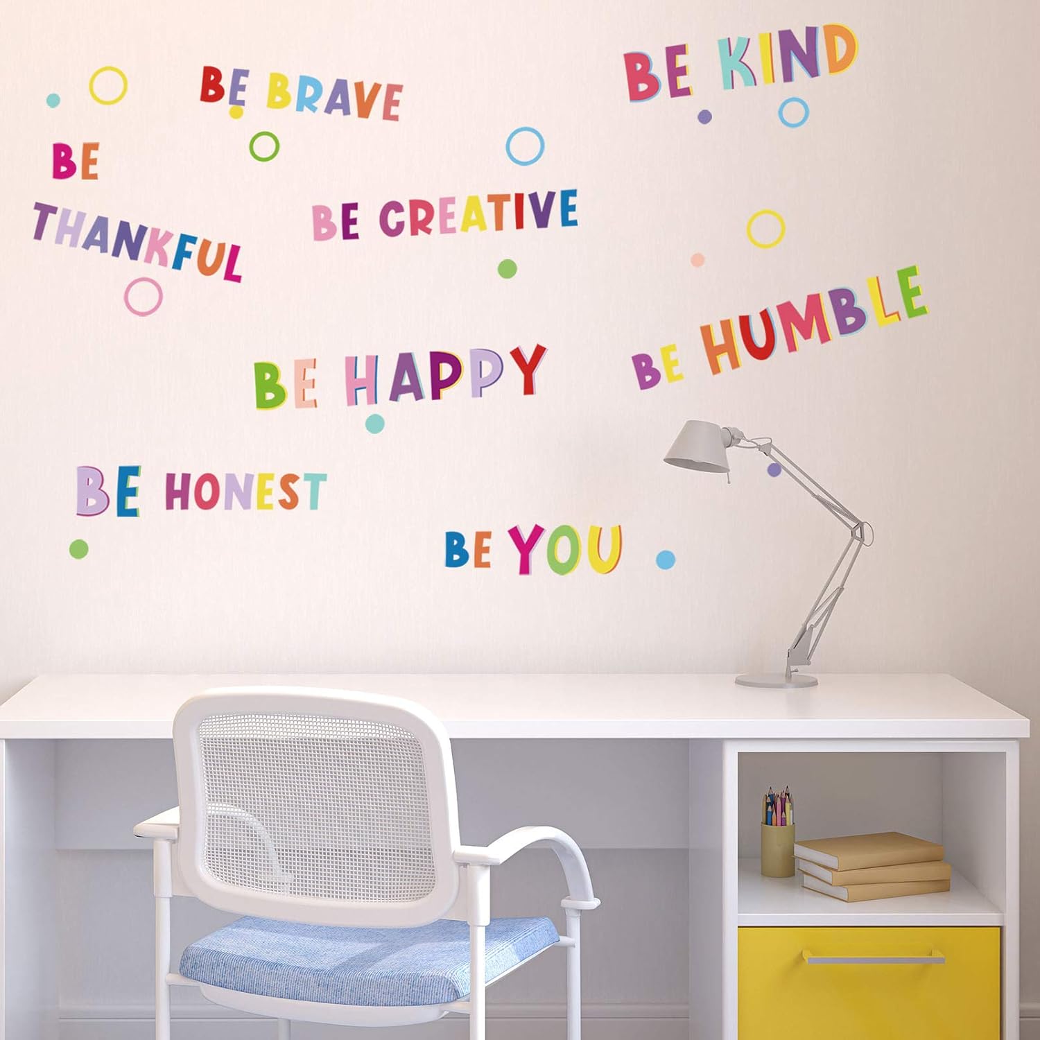 Mudder Colorful Inspirational Wall Decals for Kids