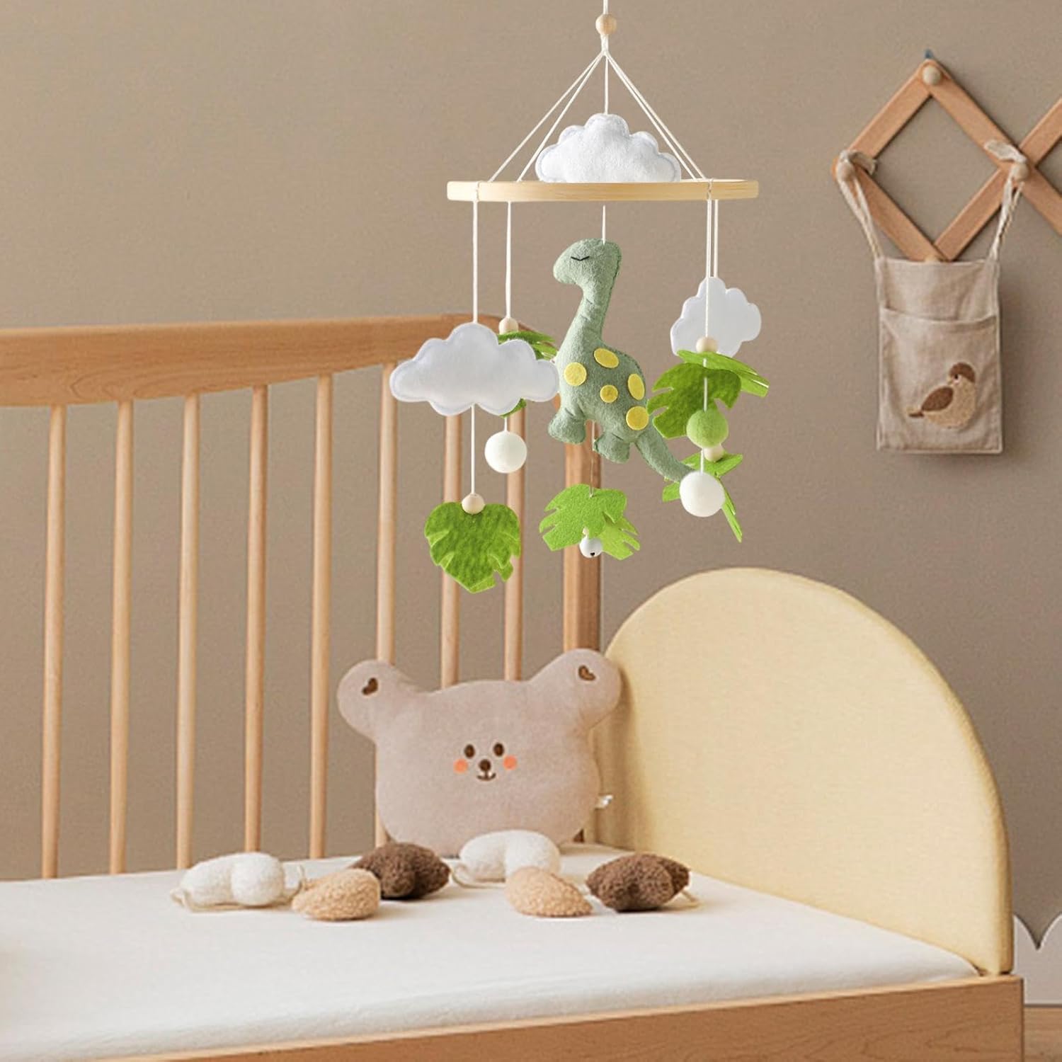 Glylo Felt Animal Bed Bell Hanging Mobile