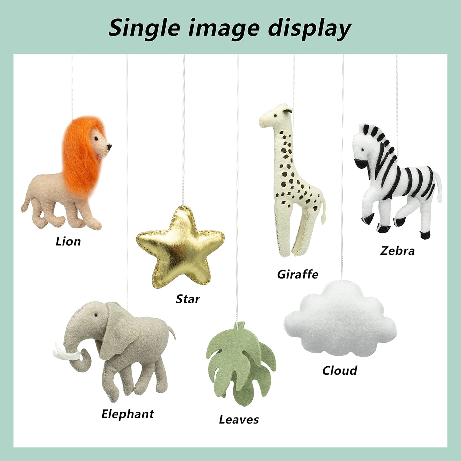 Musical Jungle Baby Crib Mobile for Boys and Girls