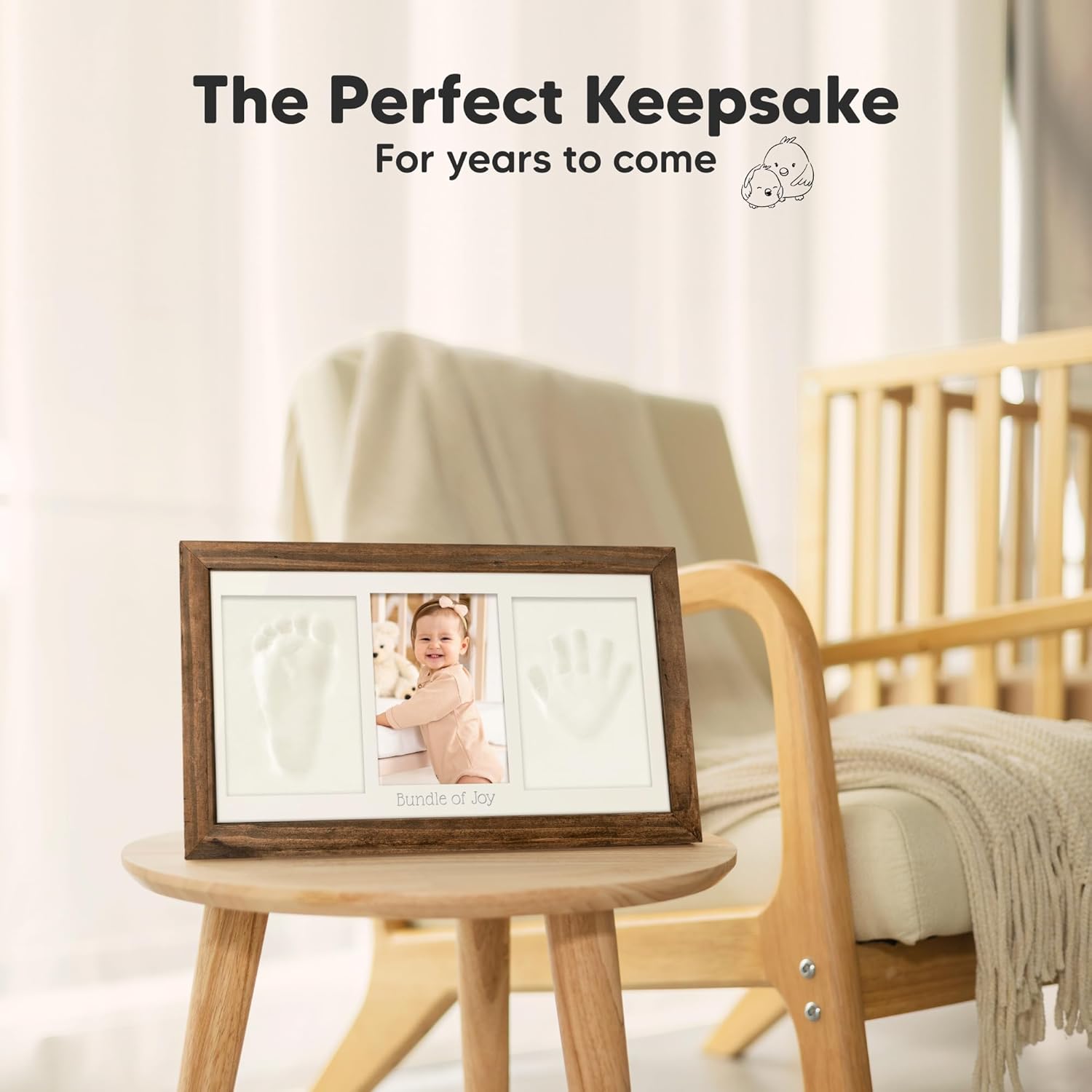 KeaBabies Baby Hand and Footprint Kit with Frame 1