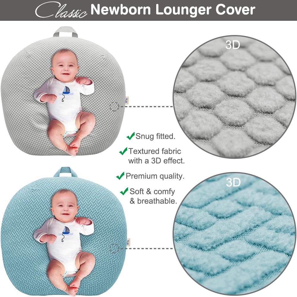BlueSnail Stretchy Baby Lounger Cover 2 Pack