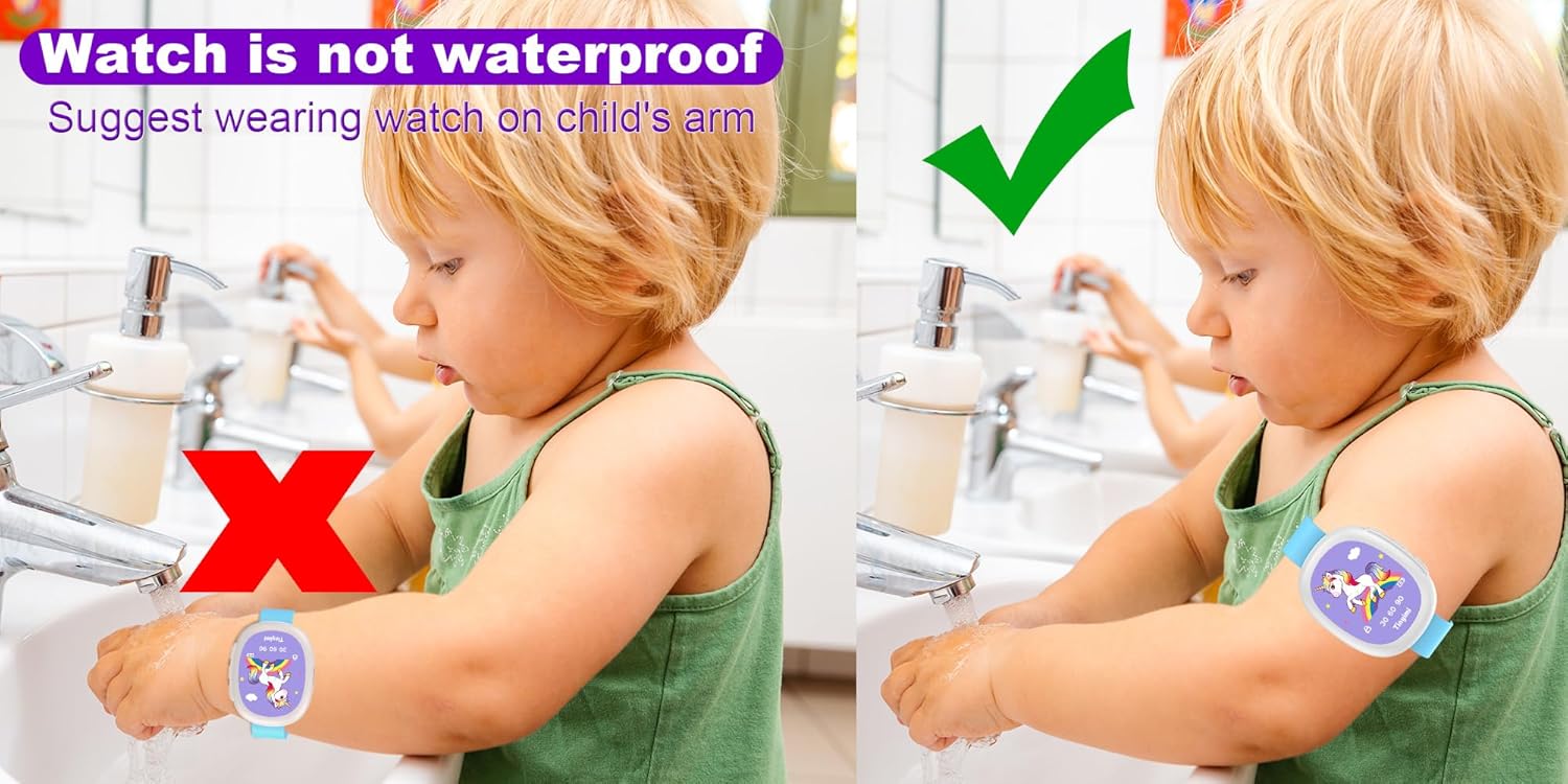 Rechargeable Unicorn Potty Training Watch with Timer and Music