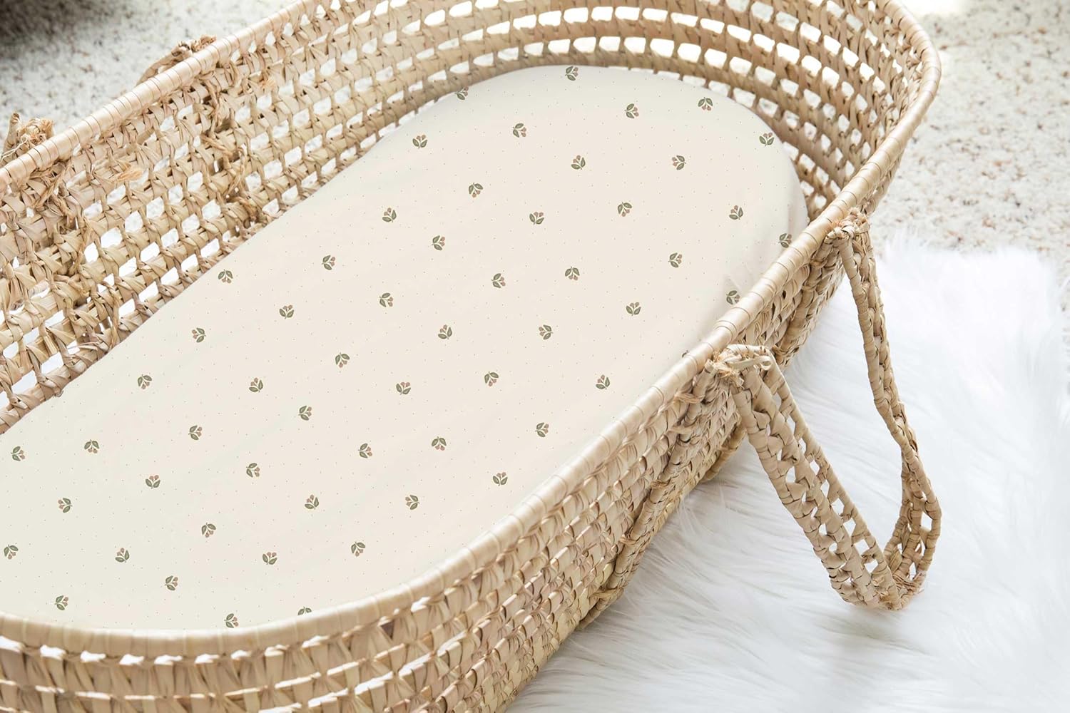 Elys Co Changing Pad Covers 2 Pack Pink Vintage Floral