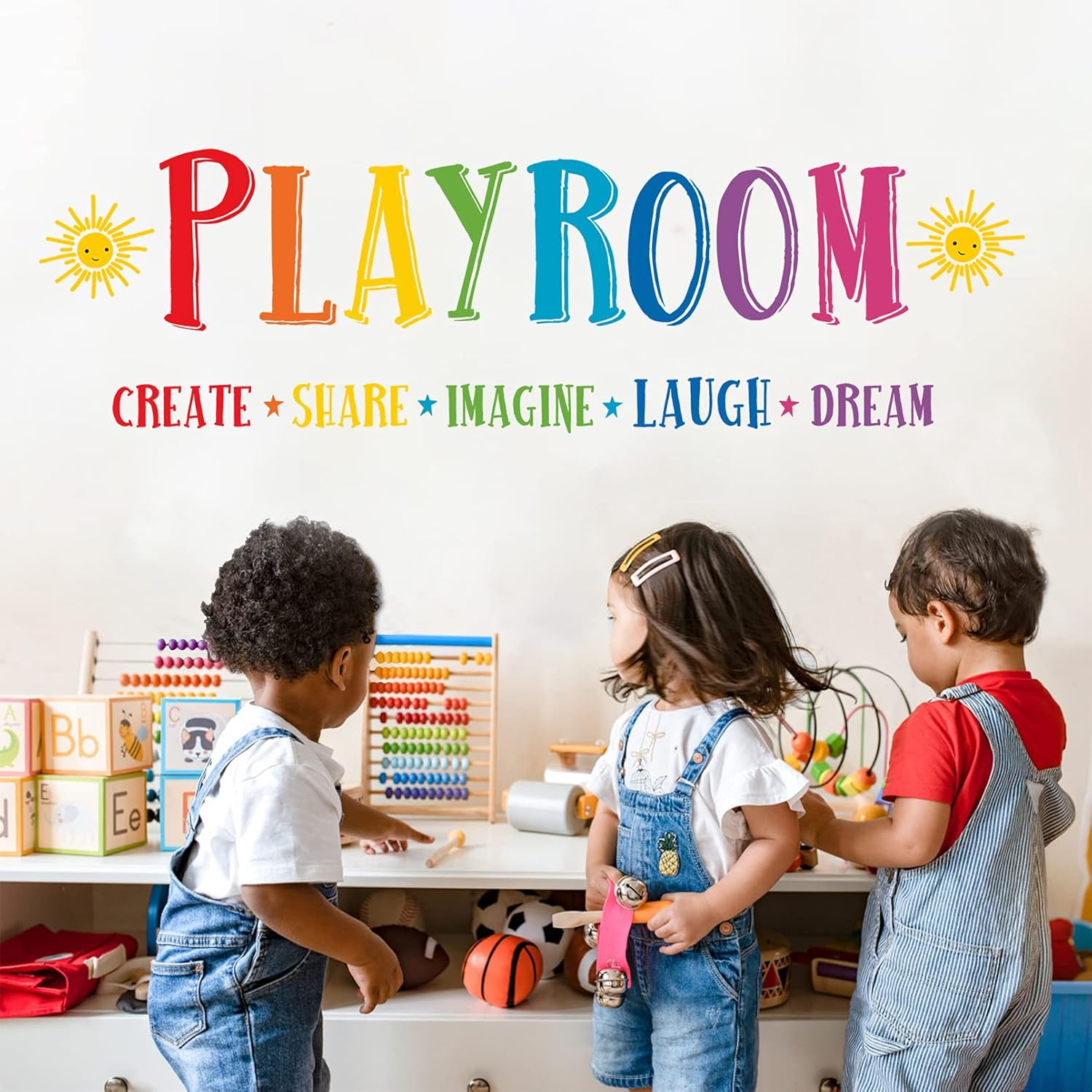 Mfault Large Playroom Rule Wall Decals Stickers