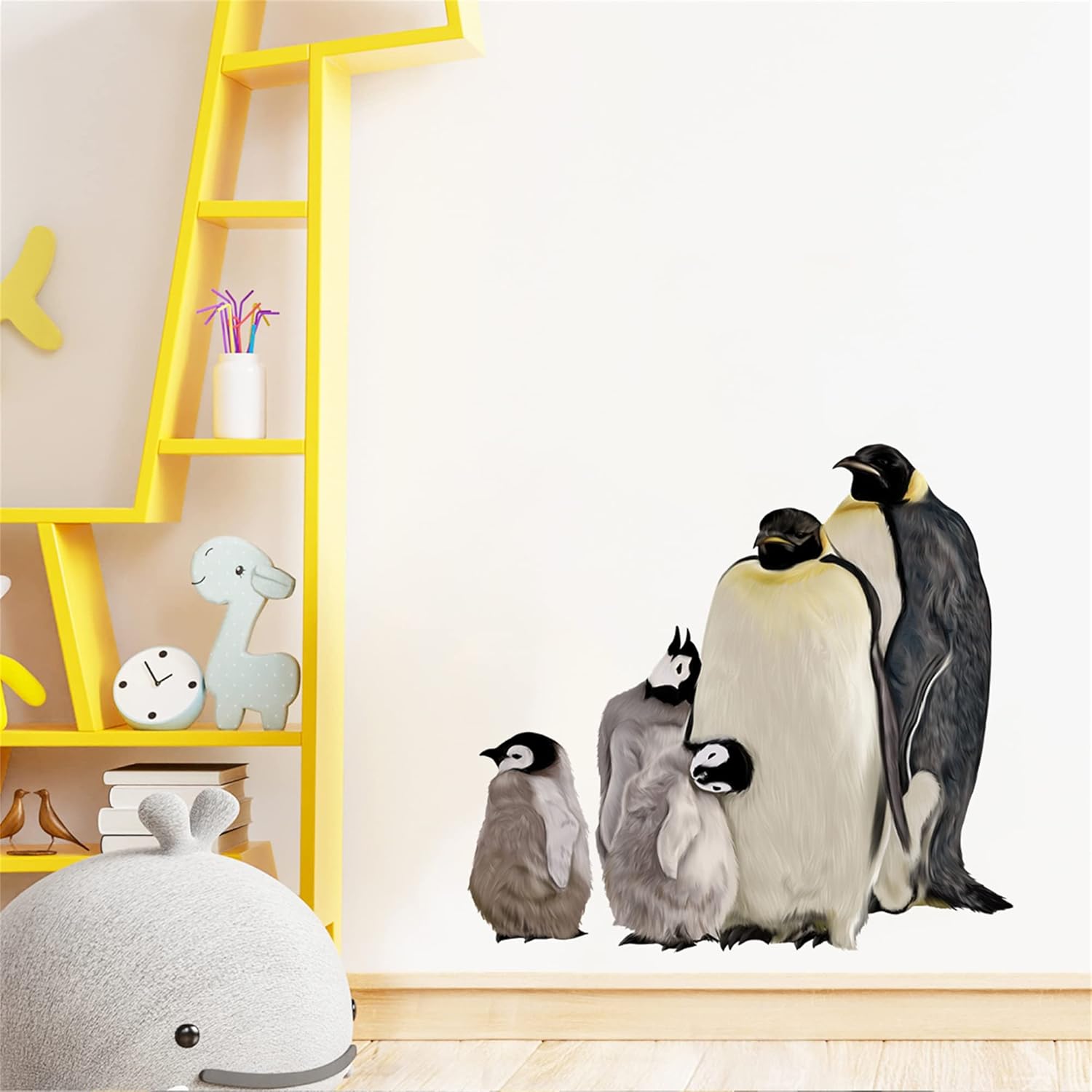 Penguin Family Wall Decal for Kids Baby Nursery Decor