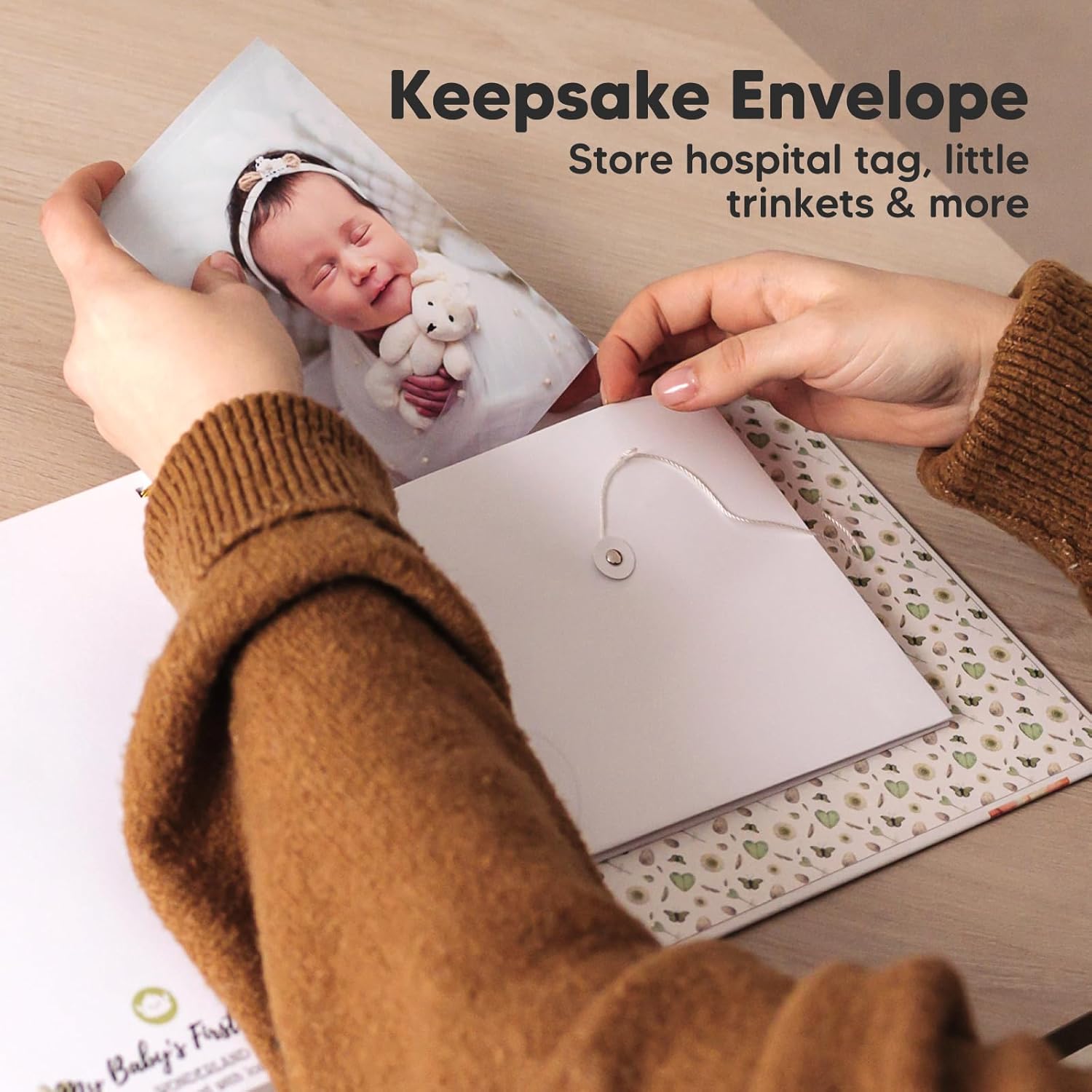 KeaBabies Hand Footprint Kit with Memory Book