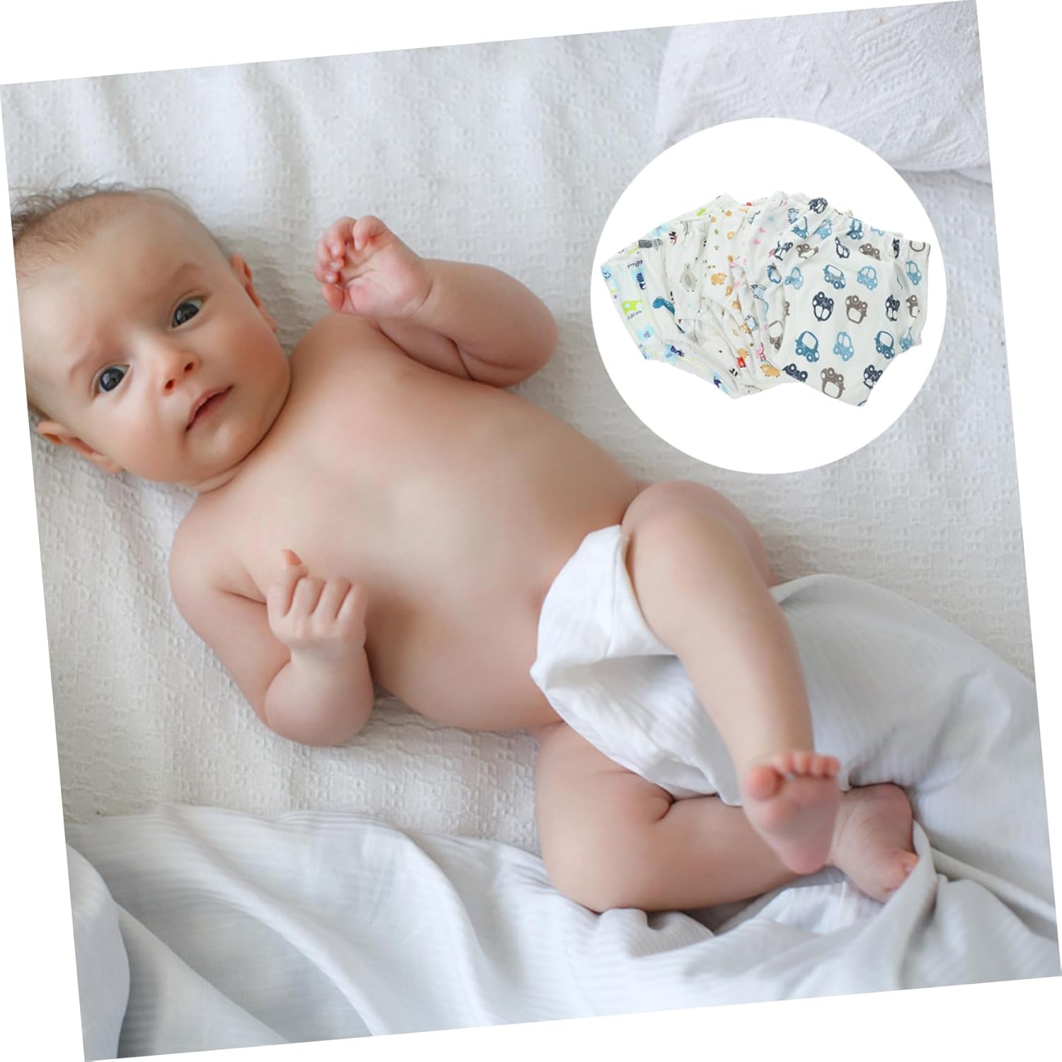 VICASKY 6 Pcs Washable Gauze Training Pants for Infants
