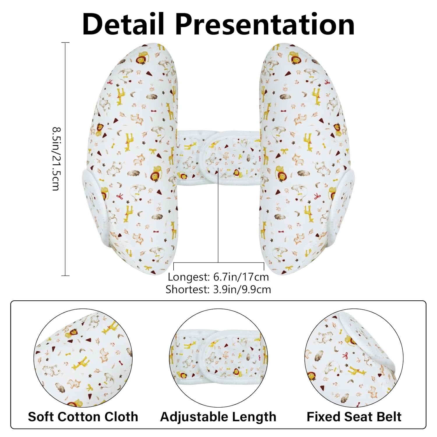 Baby Car Seat Head Neck Support Cushion