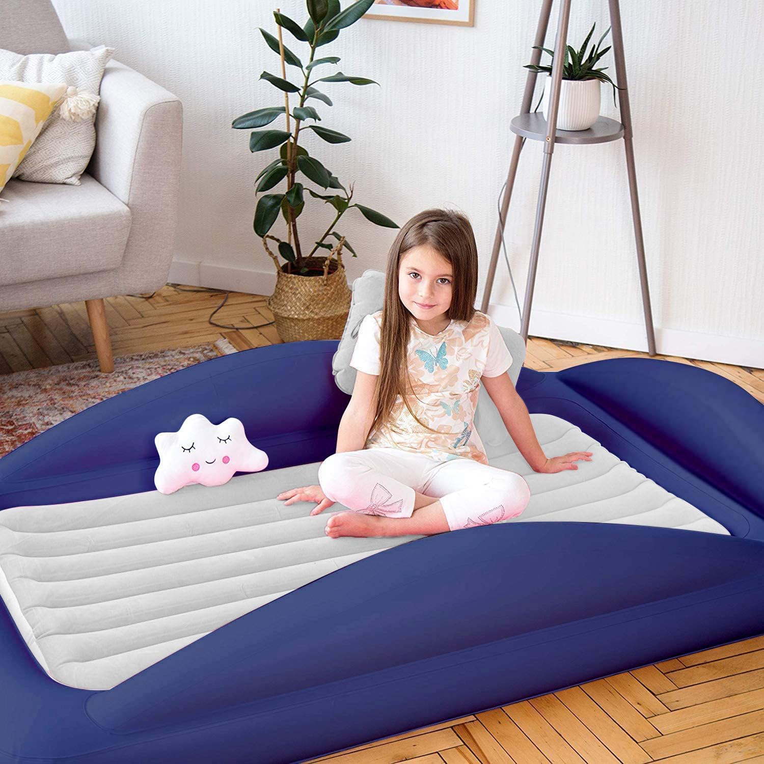 Sleepah Inflatable Toddler Travel Bed with Safety Rails and Carry Case