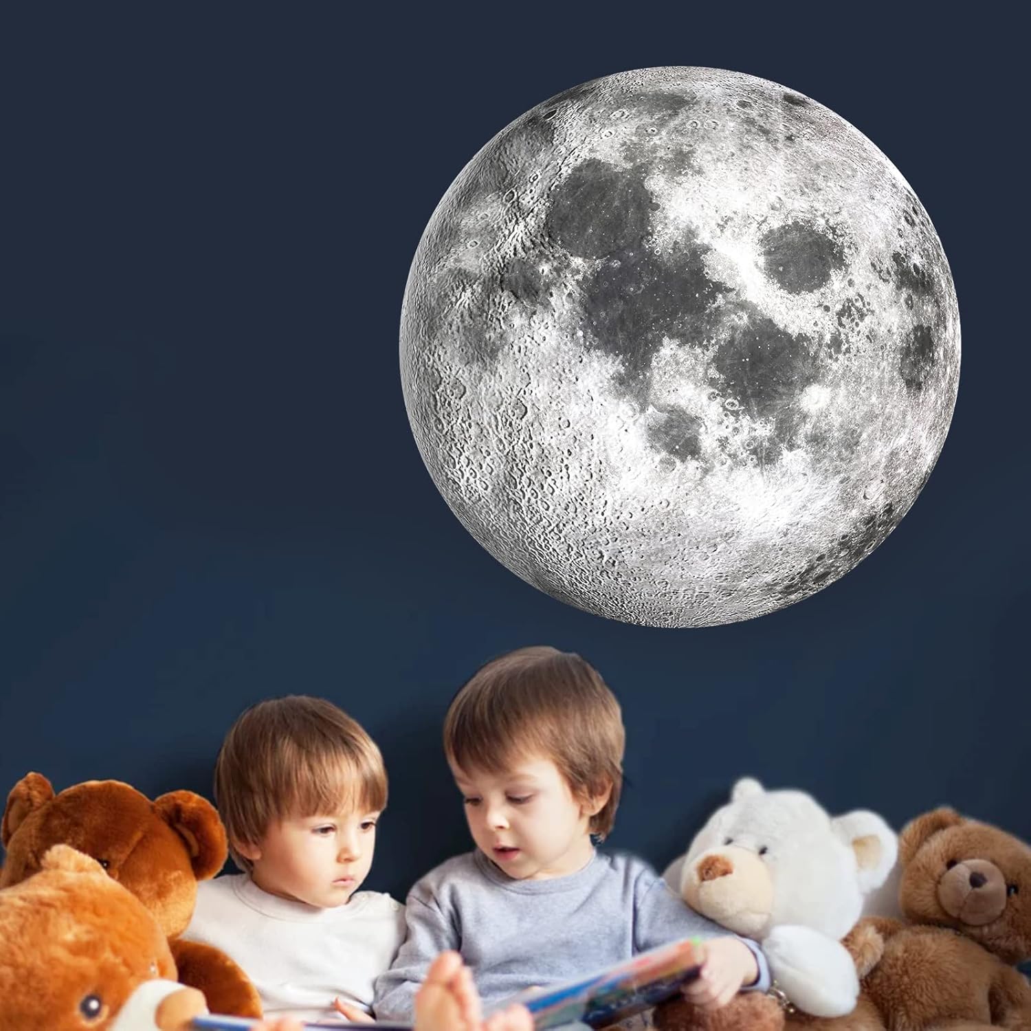 Moon Wall Sticker for Bedroom and Playroom Decor