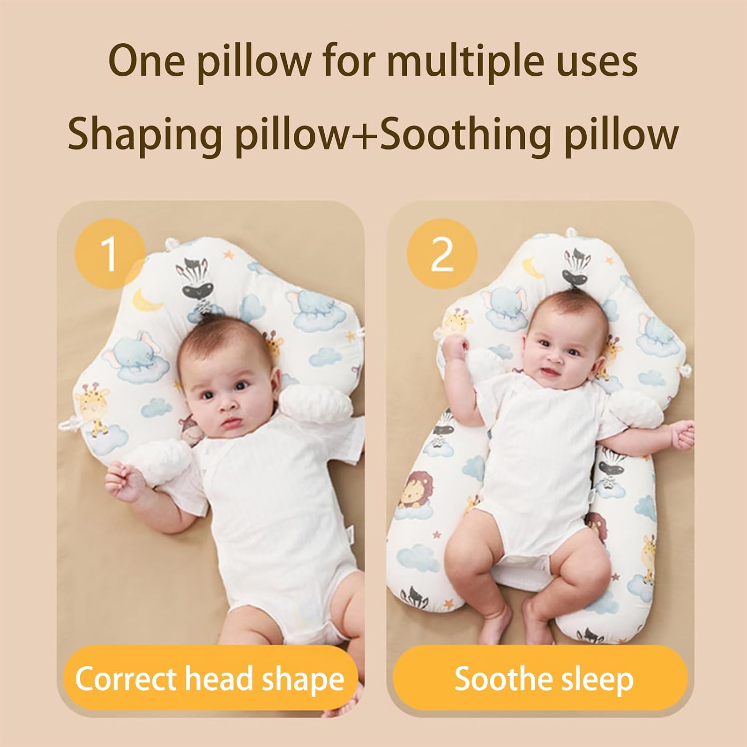 Adjustable Wedge Pillow for Newborns Travel-Friendly