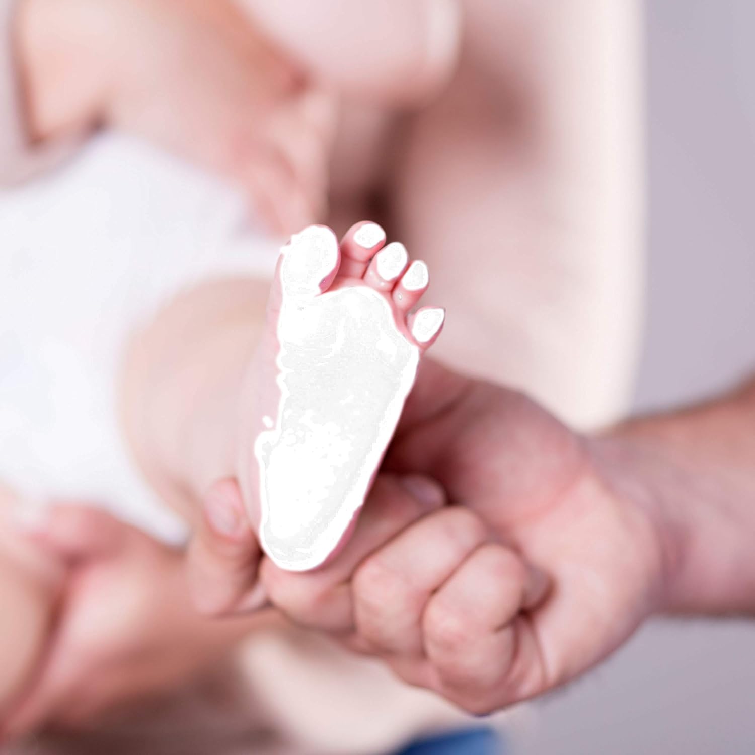 Tiny Ideas Babys First Christmas Handprint Footprint DIY Ornament