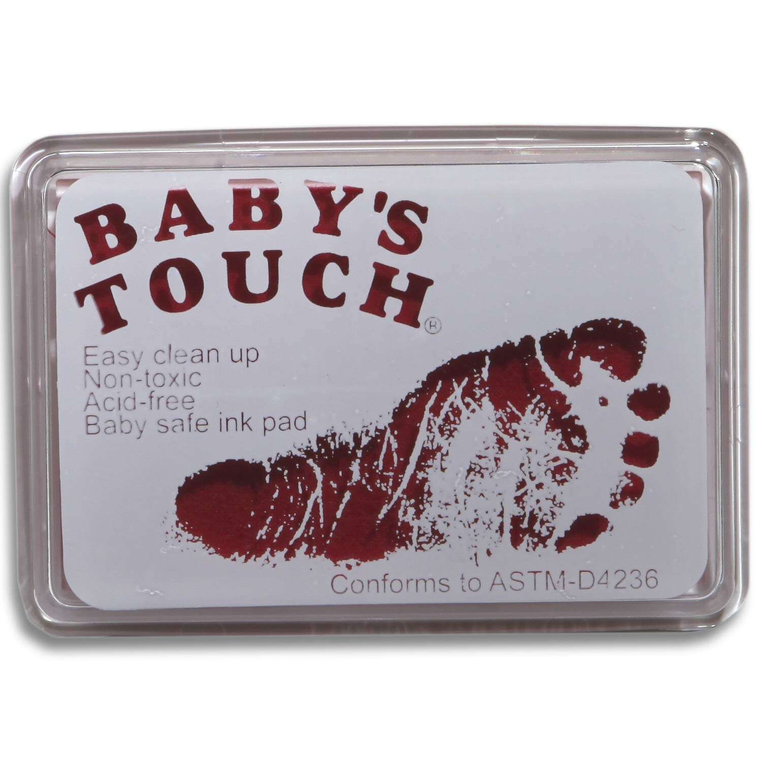 Babys Touch Baby Safe Reusable Hand Foot Print Ink Pads - Pink